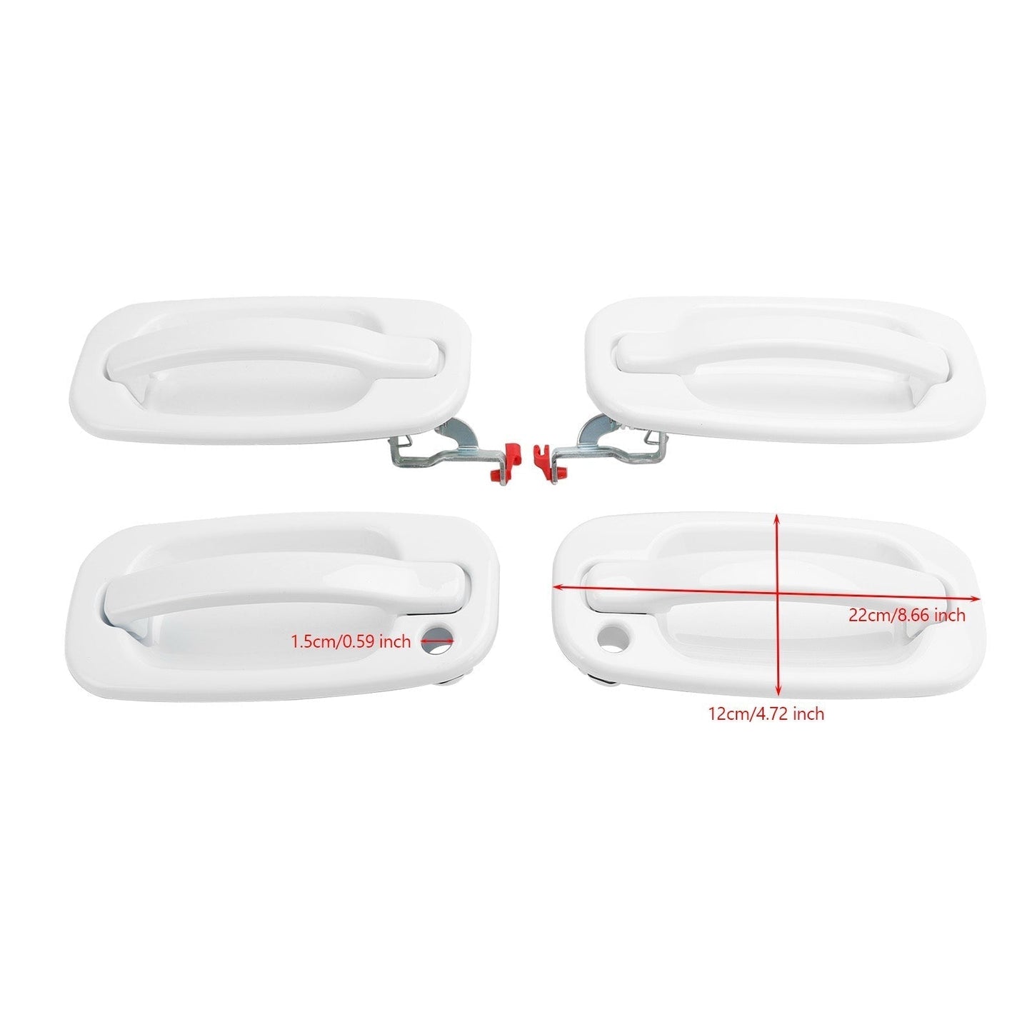 Poignée de porte extérieure 4 pièces pour Chevrolet Silverado/GMC Sierra 1999-2007 15029900 15029899 15182405 15029901