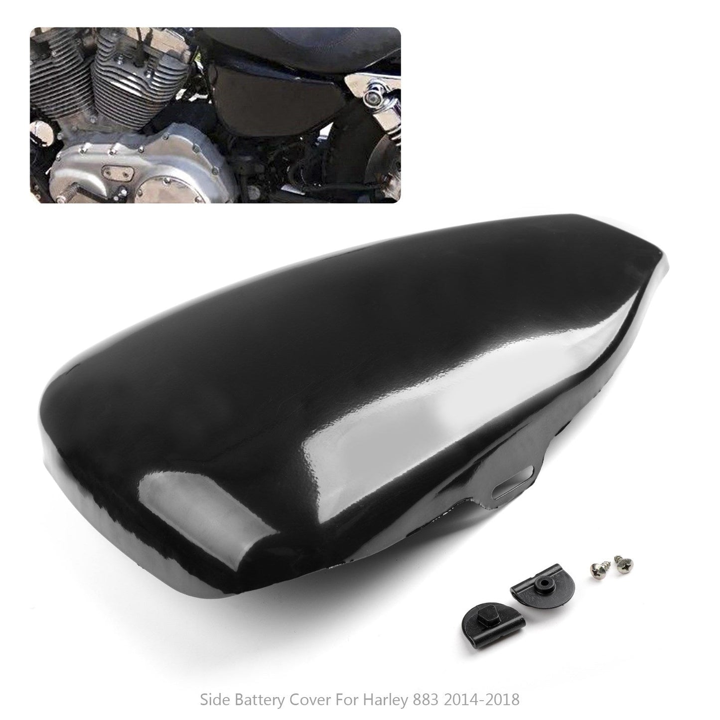 Cache-batterie côté gauche pour Sportster XL Iron 883 1200 2014-2018