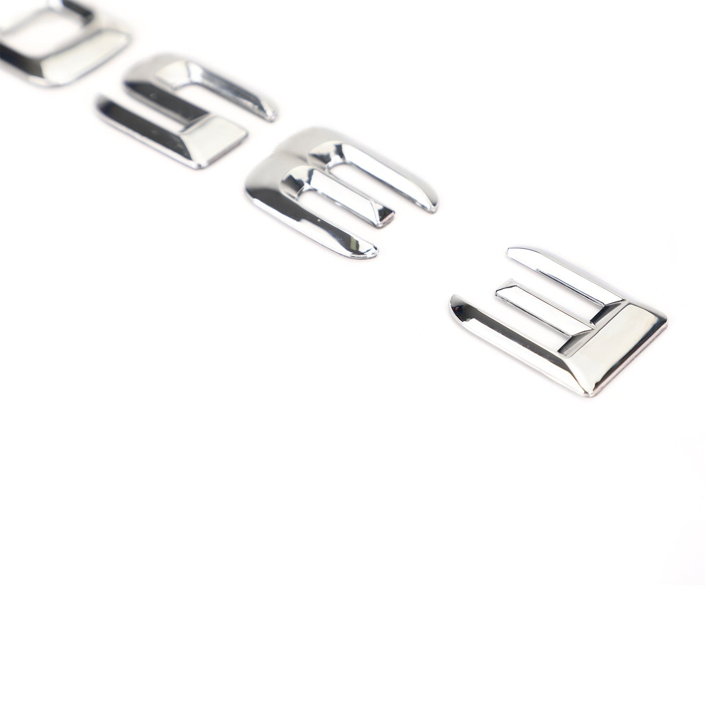 Emblème de coffre arrière, plaque signalétique, lettres et chiffres, compatible avec Mercedes E350, chromé