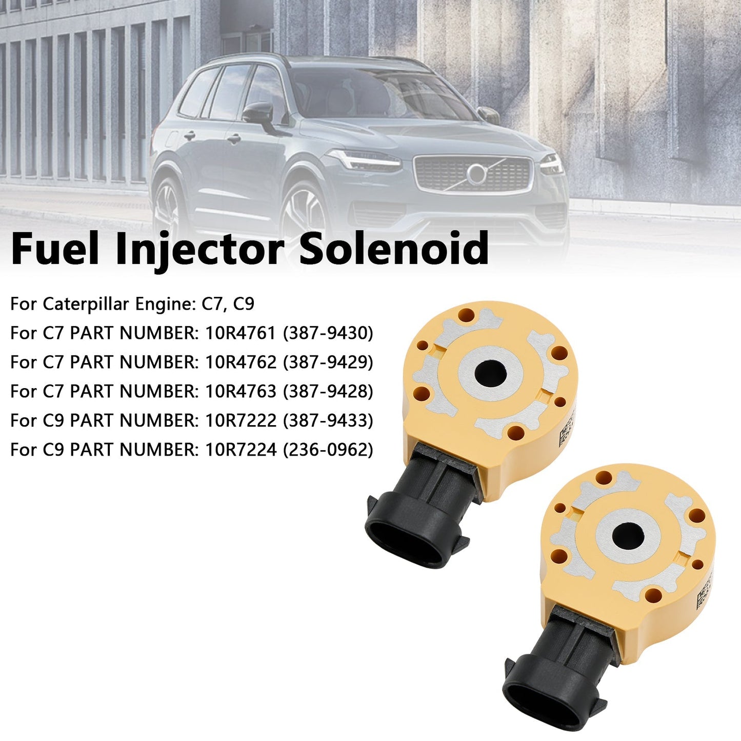 Solenoide de inyector de combustible Caterpillar CAT C7 C9 10R4761 (2 unidades) 214-5427 3879430