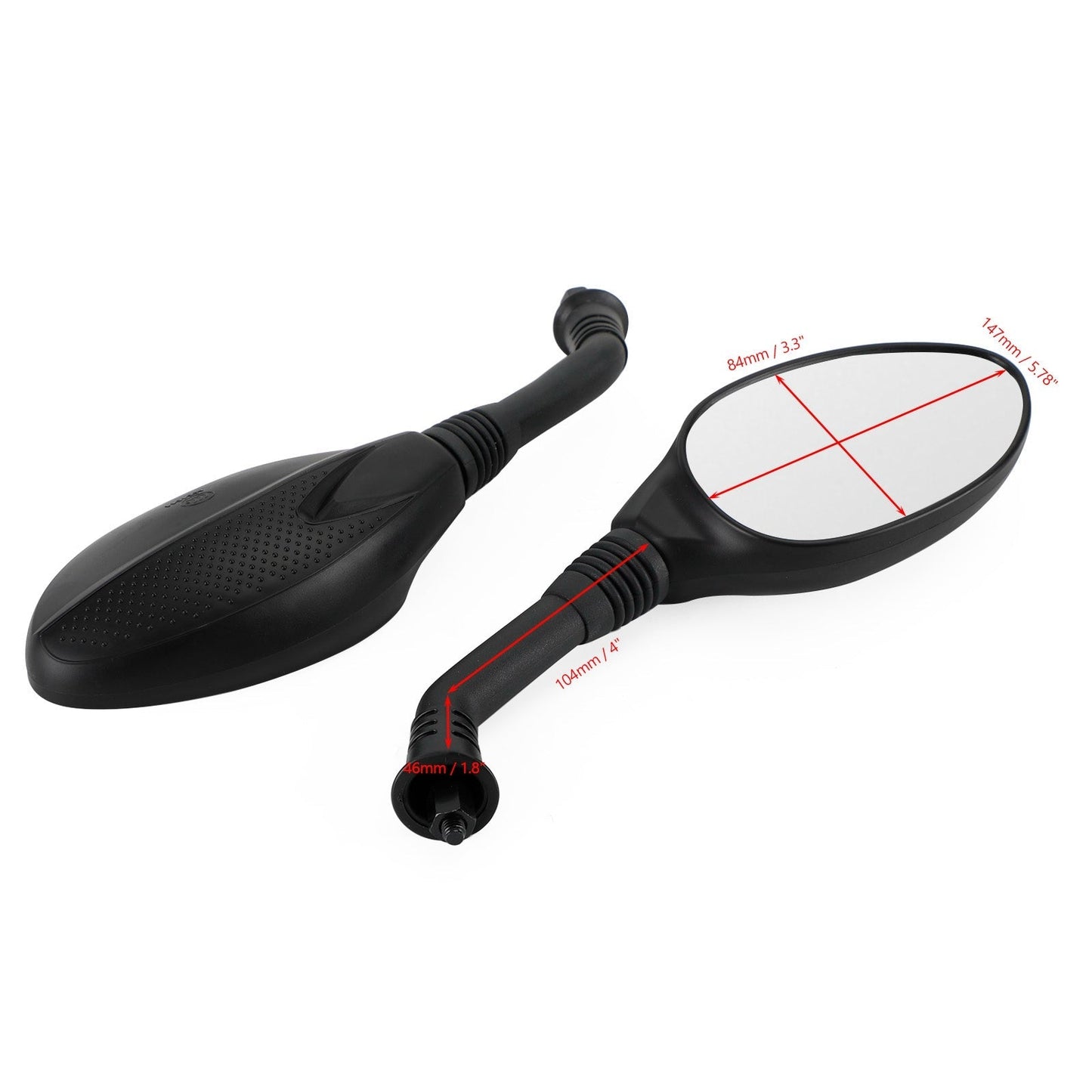 Rétroviseurs latéraux 8 mm, sens horaire, pour scooters et cyclomoteurs GY6 TaoTao 50 cc, 125 cc, 150 cc et 250 cc