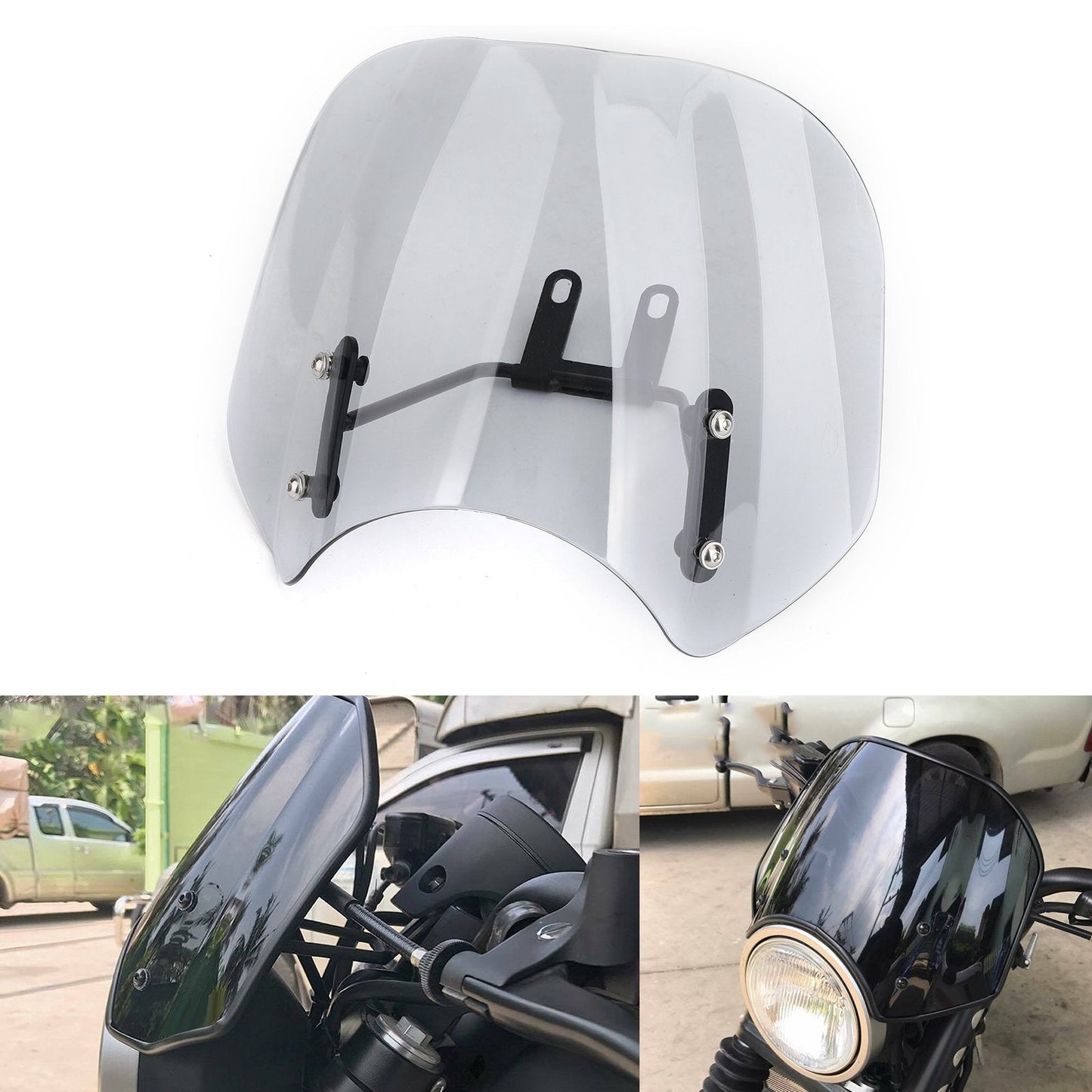 Pare-brise avec support pour Honda CMX500 Rebel 2018-2019