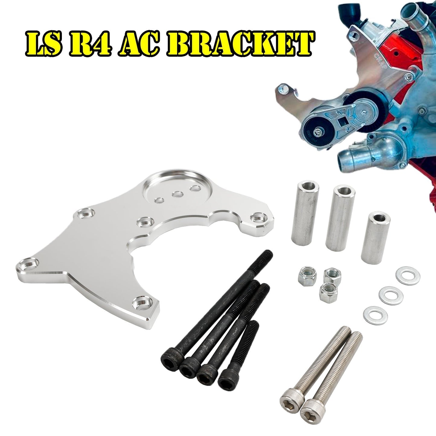 1999-2013 Chevy GMC LS LQ LS2 LS3 LS6 Vortec Truck LS R4 AC Bracket