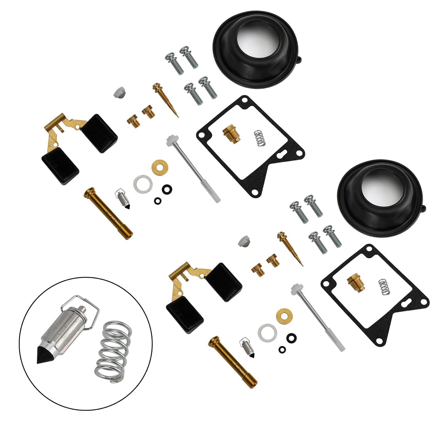 Kit de reparación y reconstrucción de carburador de 2 piezas para Yamaha Virago 750 XV750 1981-1983
