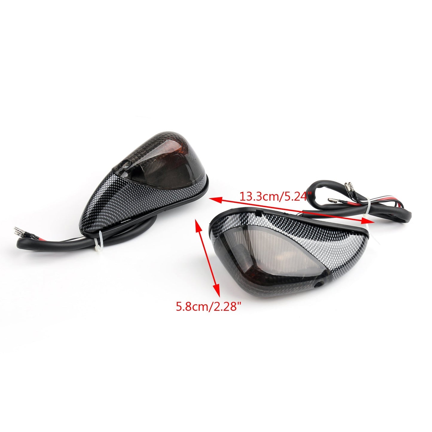 Kawasaki Front Turn Signals Fit For Kawasaki Ninja EX 250 1988-2007 Smoke Assosary