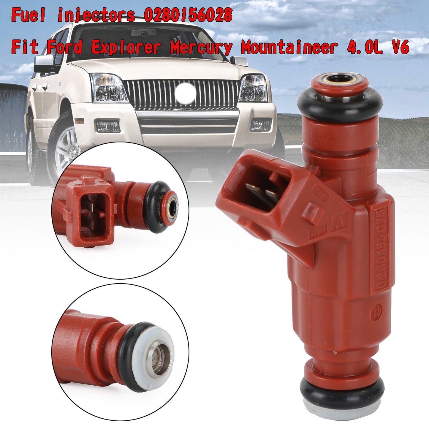 2002-2003 Ford Explorer 4.0L/ Explorer Sport 4.0L 1PCS Fuel injectors 0280156028