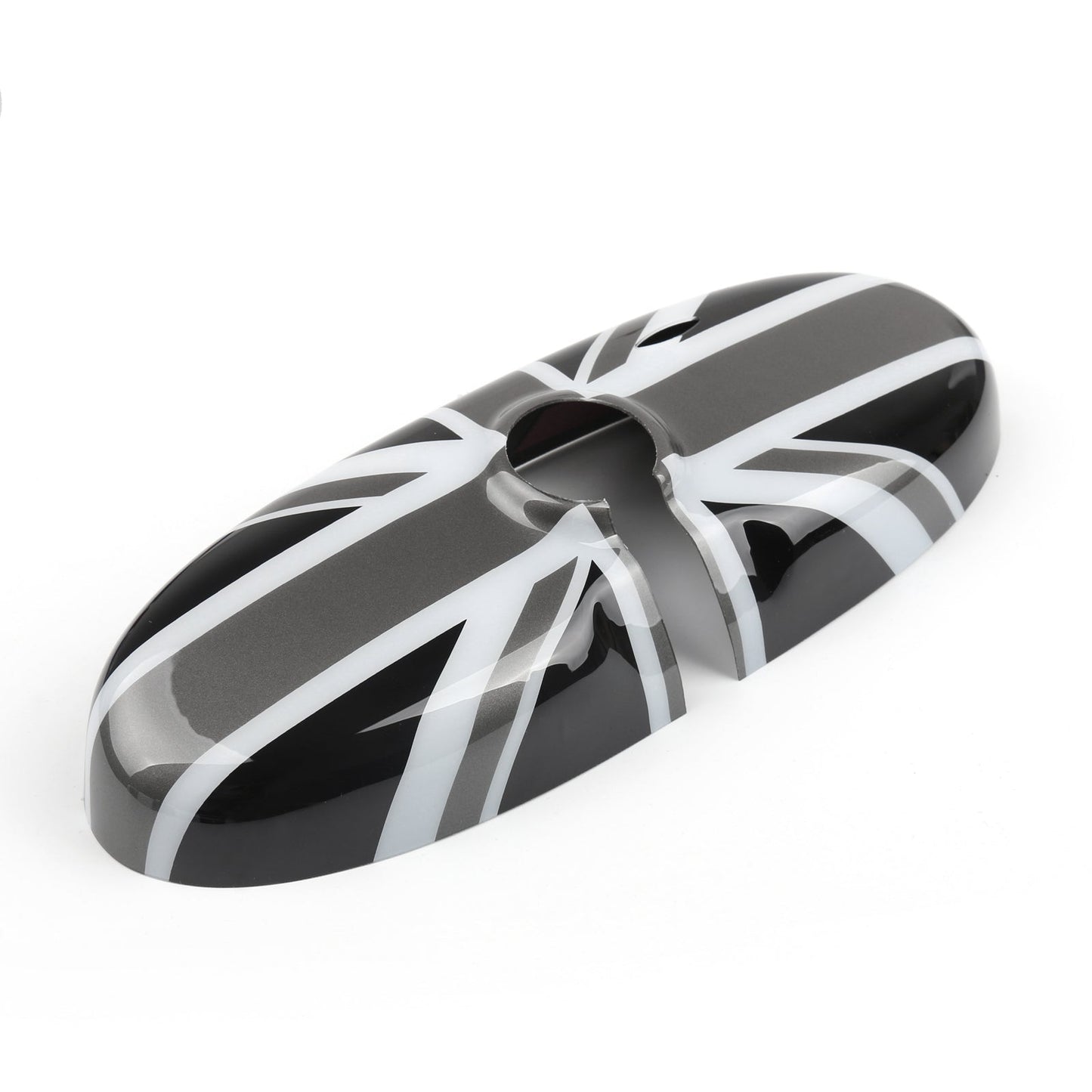 Coque de rétroviseur noire avec drapeau britannique pour MINI Cooper R55 R56 R57
