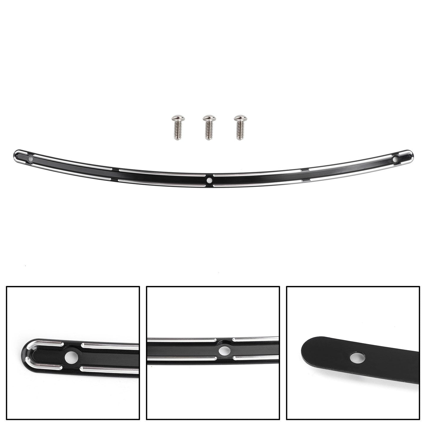 Garniture de pare-brise CNC noire pour Harley Touring Electra Glide FLHX 1996-2013