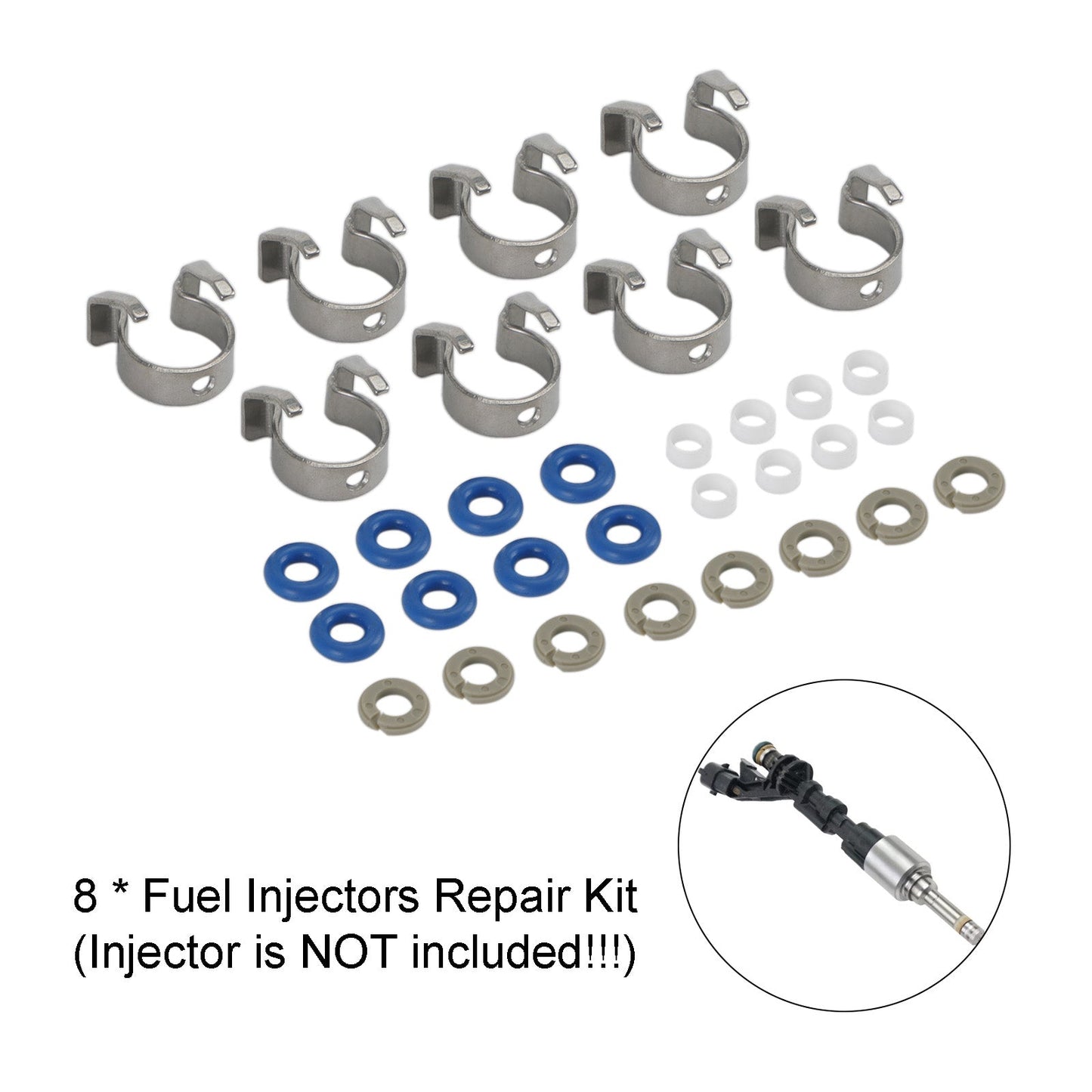 Kit de reparación de inyectores de combustible (8 piezas) 0261500105 FJ1161 Jaguar/Range Rover 5.0L V8