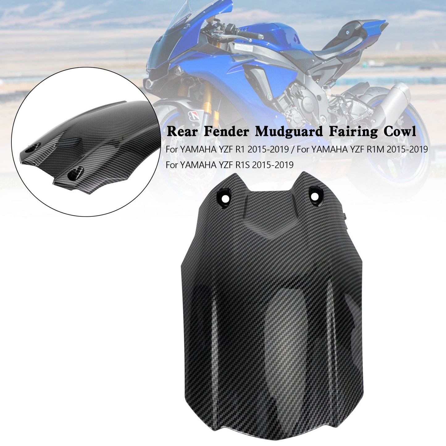 Carenado de guardabarros trasero para Yamaha YZF-R1 YZF R1M R1S 2015-2019