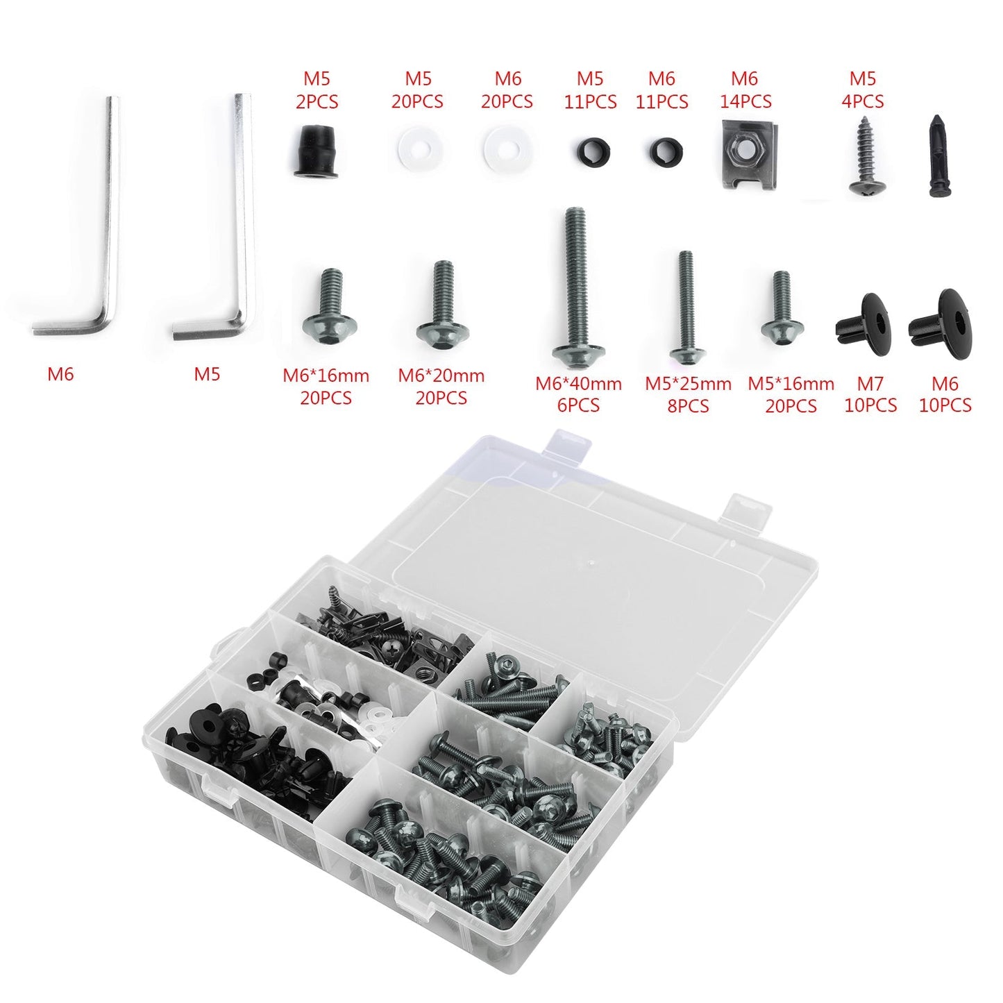 Kit de boulons et vis de carénage en titane pour Yamaha, Ducati, Honda, Kawasaki