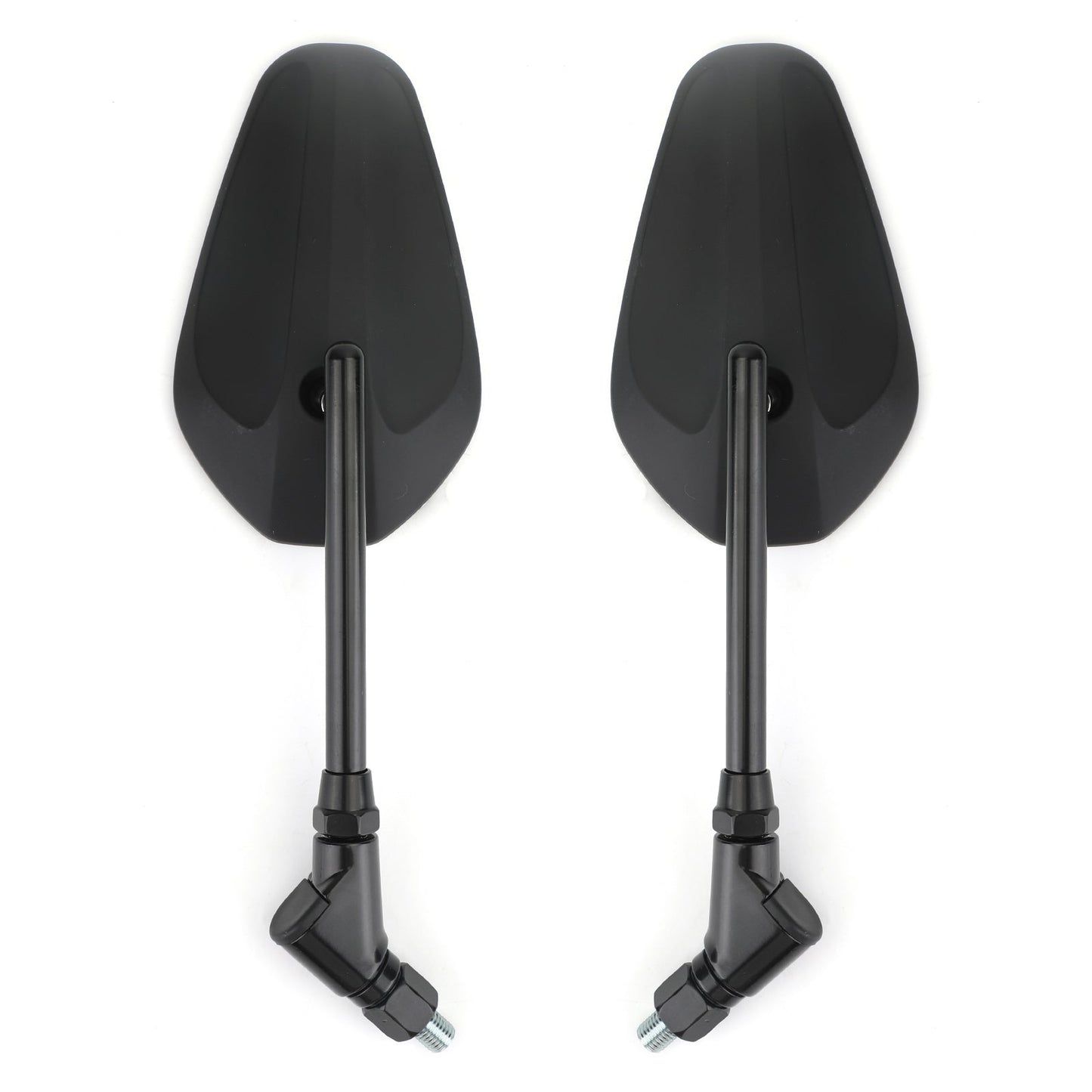 Rétroviseurs latéraux gauche et droit noirs neufs pour moto Cruiser Chopper M10 10 mm