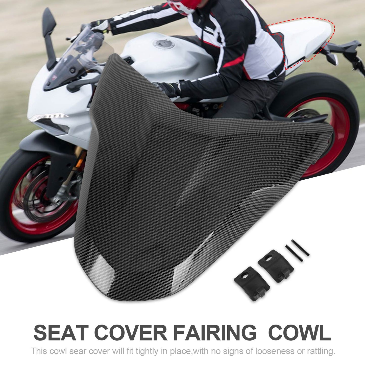 Capot de carénage de siège arrière pour Ducati Supersport 939 950 toutes saisons