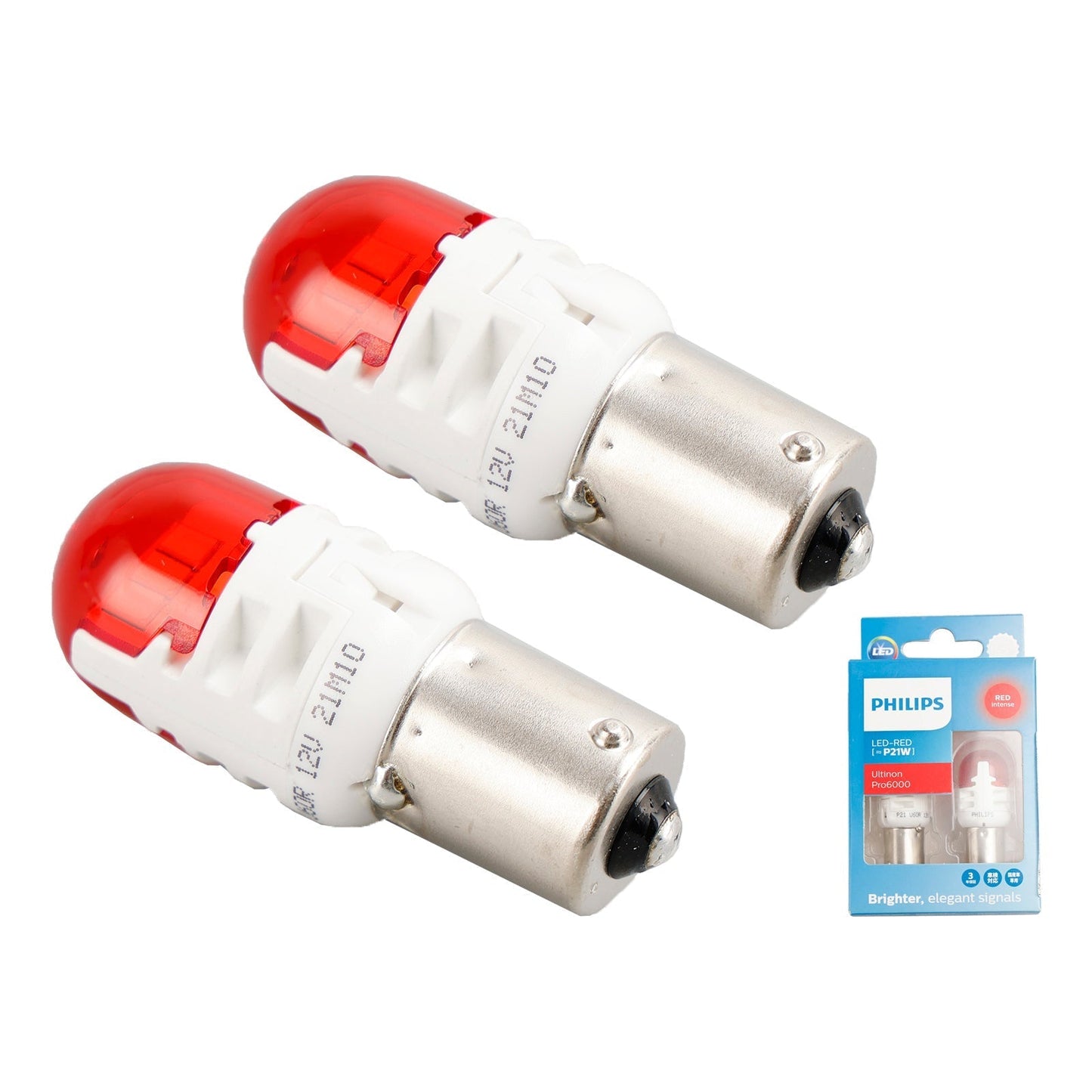 Pour Philips 11498RU60X2 Ultinon Pro6000 LED-RED P21W Rouge intense 75lm
