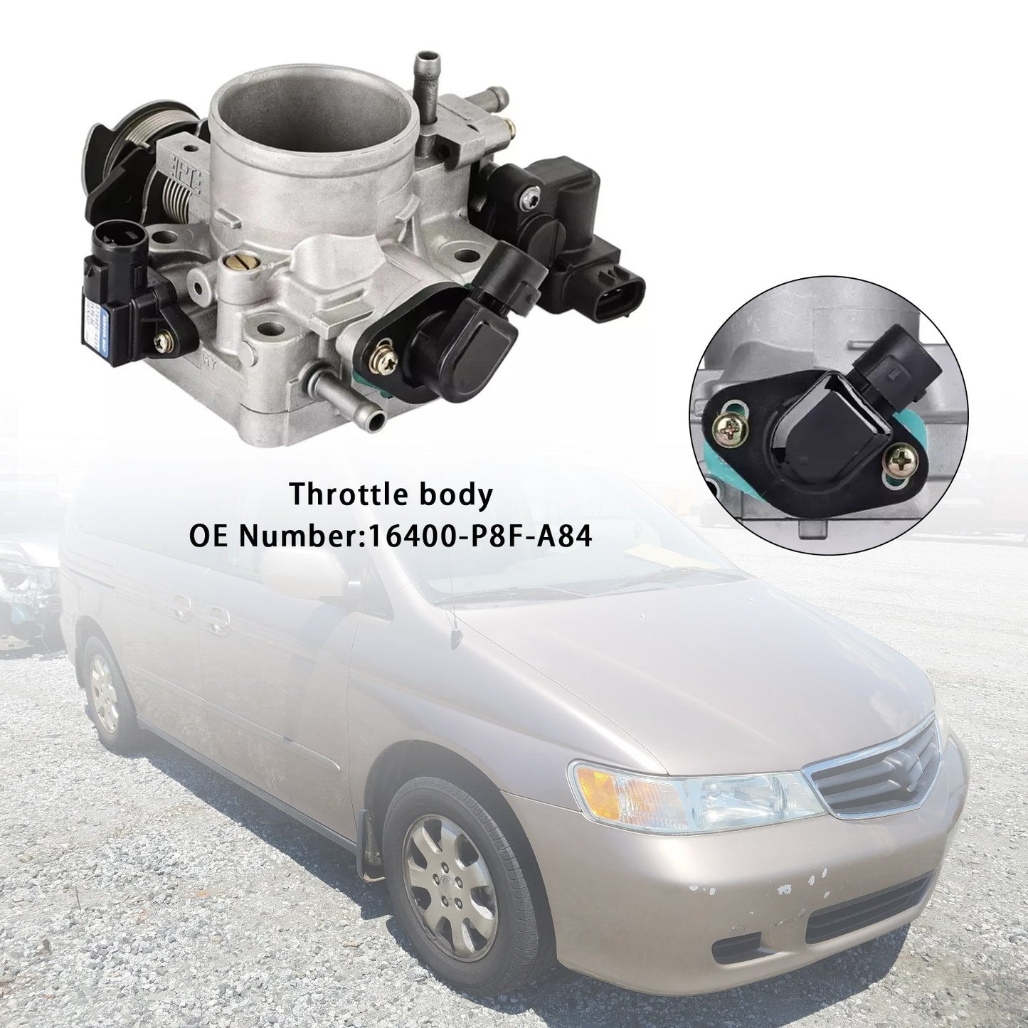 Corps de papillon à essence Honda Odyssey EX EX-L LX 3,5 L V6 2002-2004 16400-P8F-A84 16400-P8F-A81