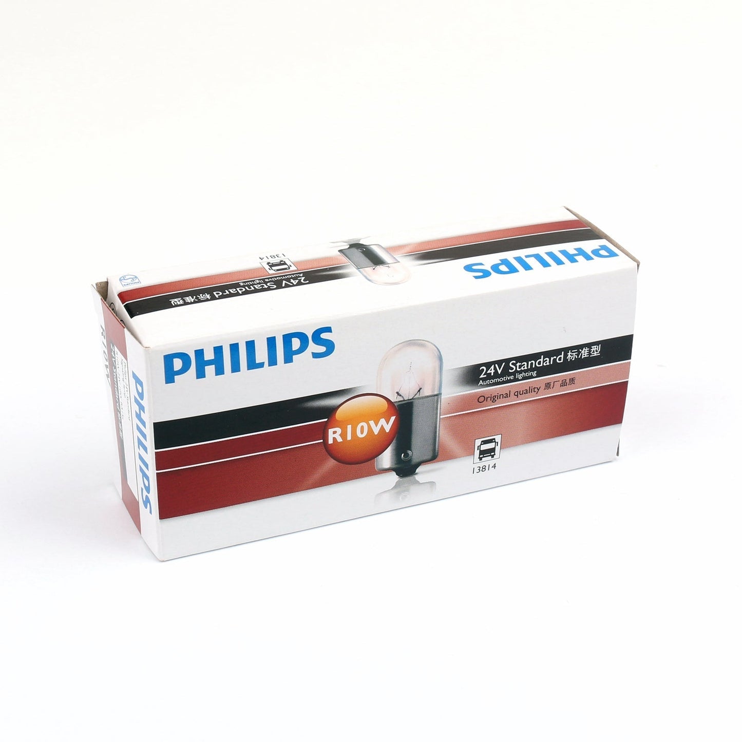Lot de 10 ampoules de signalisation standard Philips 13814 24 V 10 W R10W BA15s