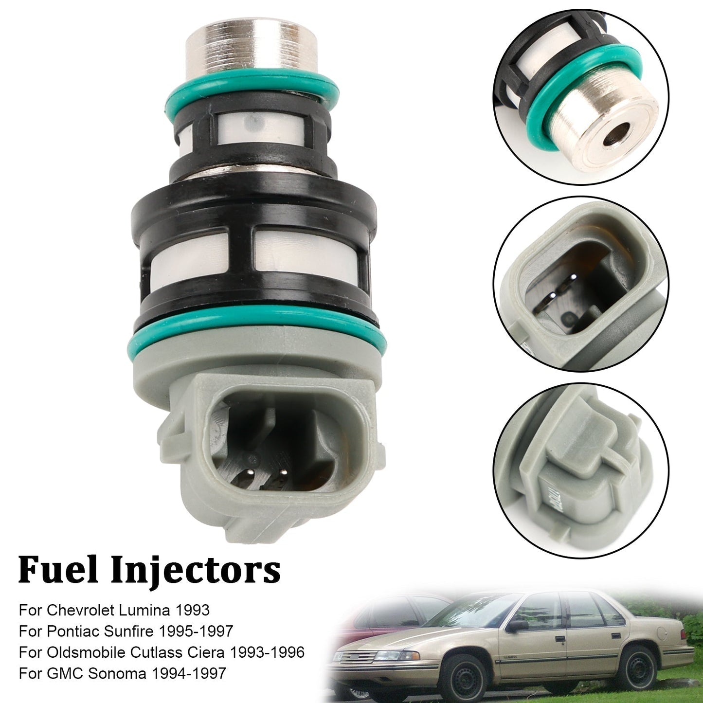 Inyectores de combustible Chevrolet Corsica 1992-1996 (1 unidad): 17113124, 17113197 y 17112693