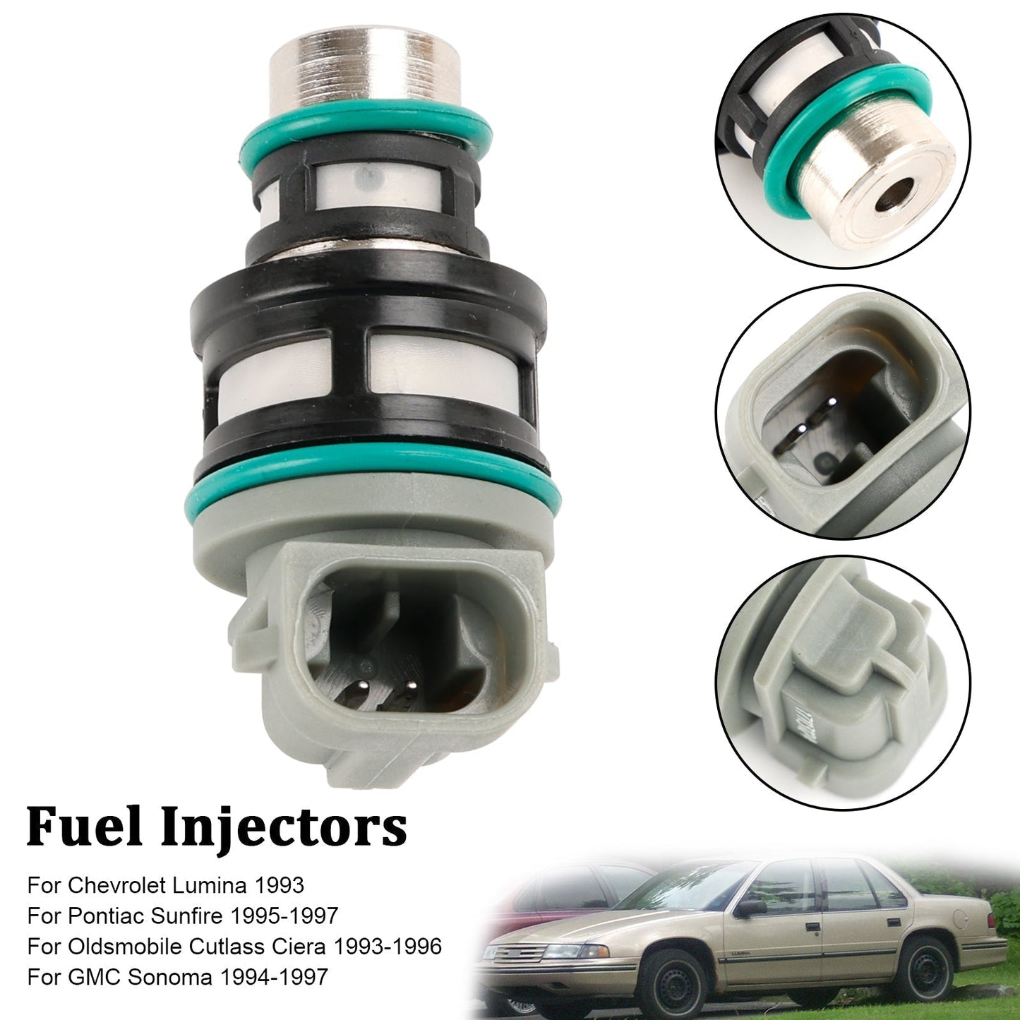 Oldsmobile Cutlass Ciera 1993-1996 - Inyectores de combustible (1 unidad, 17113124, 17113197 y 17112693)