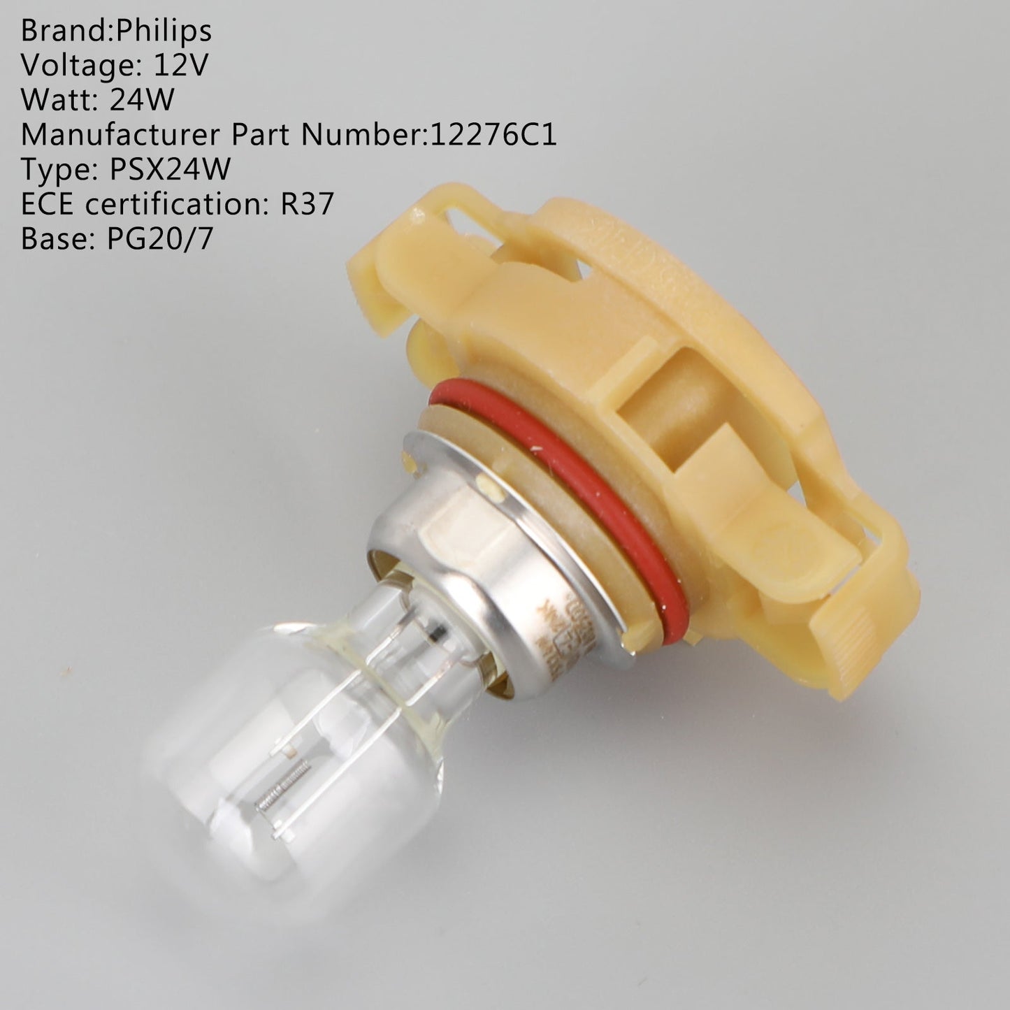 Ampoules auxiliaires standard Philips pour voiture PSX24W 12V24W PG20/7 12276C1