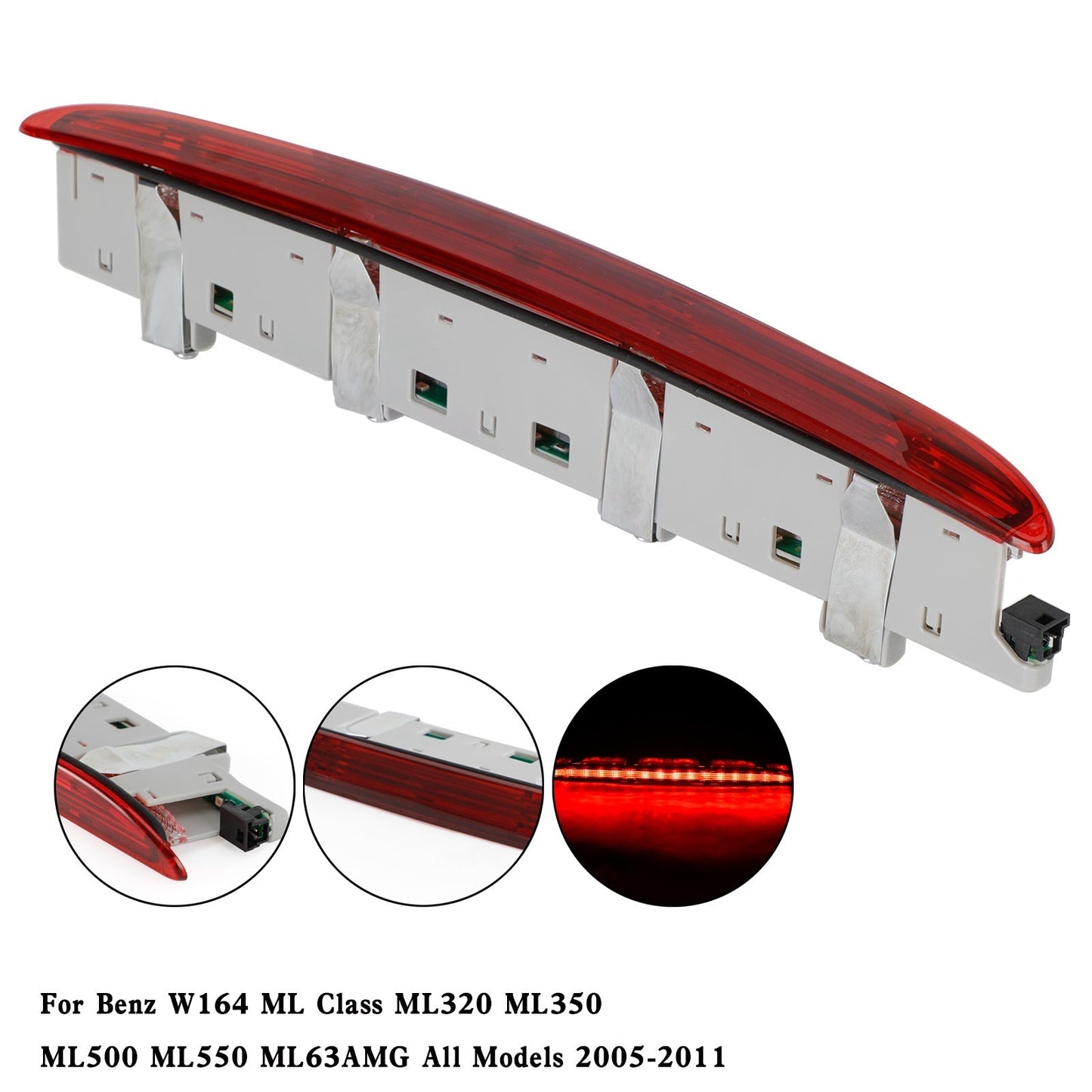 Troisième feu stop A1648201056 pour Benz W164 Classe ML (tous modèles) 2005-2011