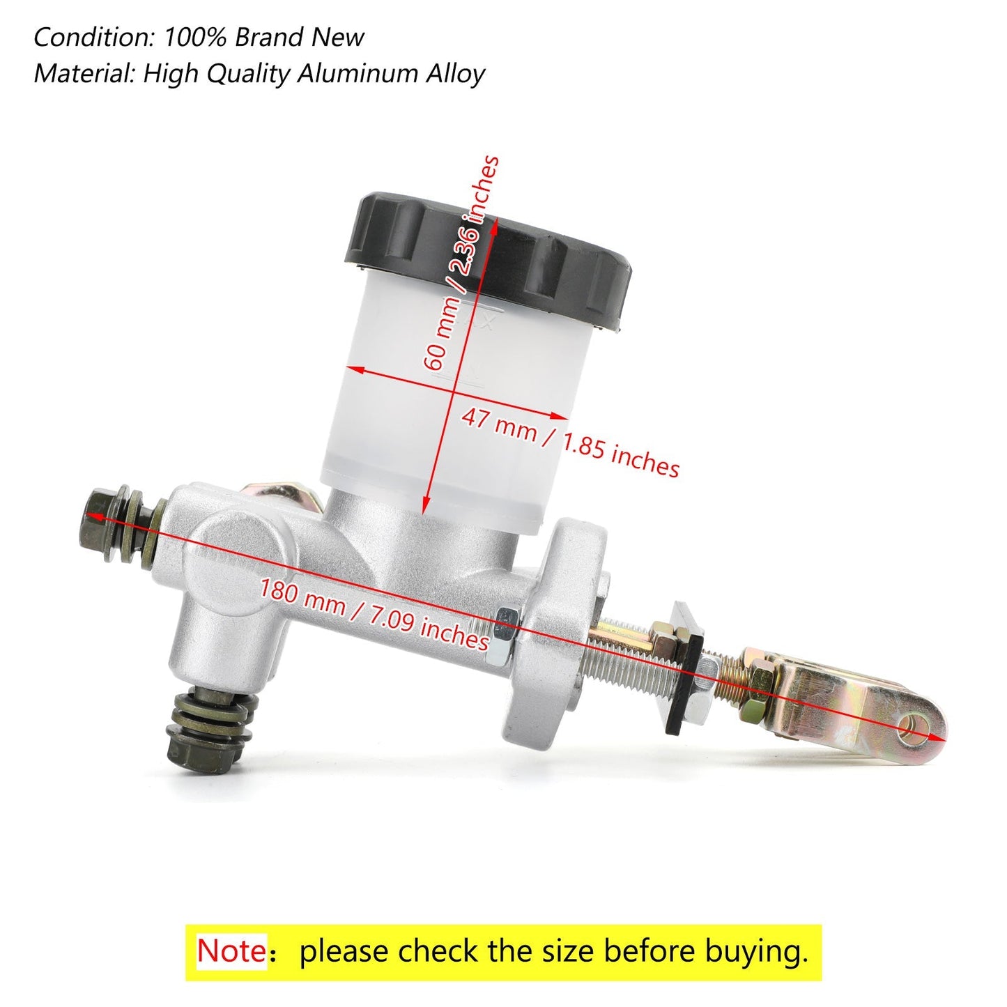 Maître-cylindre de frein hydraulique UTV pour buggy Kandi KD-110 KD-150 KD-250