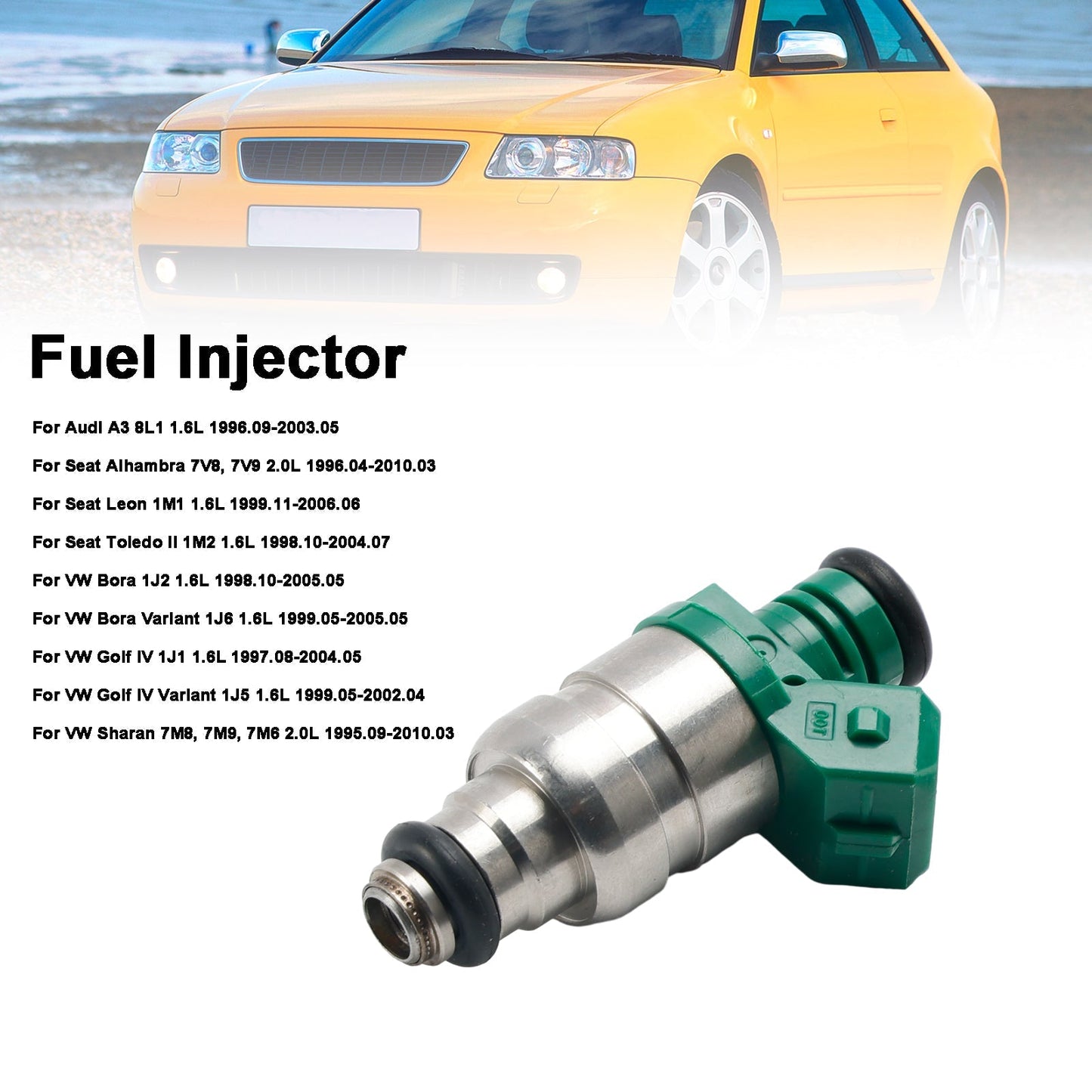 1996.04-2010.03 Seat Alhambra 7V8 7V9 2.0L 1Pcs Fuel Injector 037906031AA