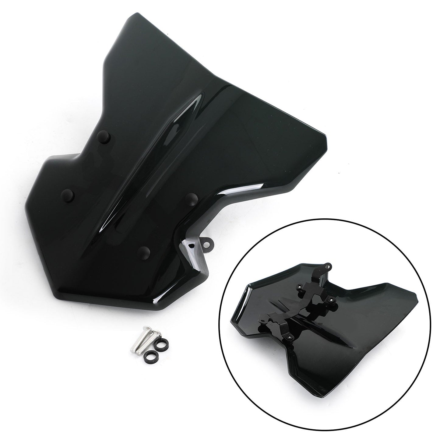 Pare-brise de moto pour Yamaha MT-03 2020, noir