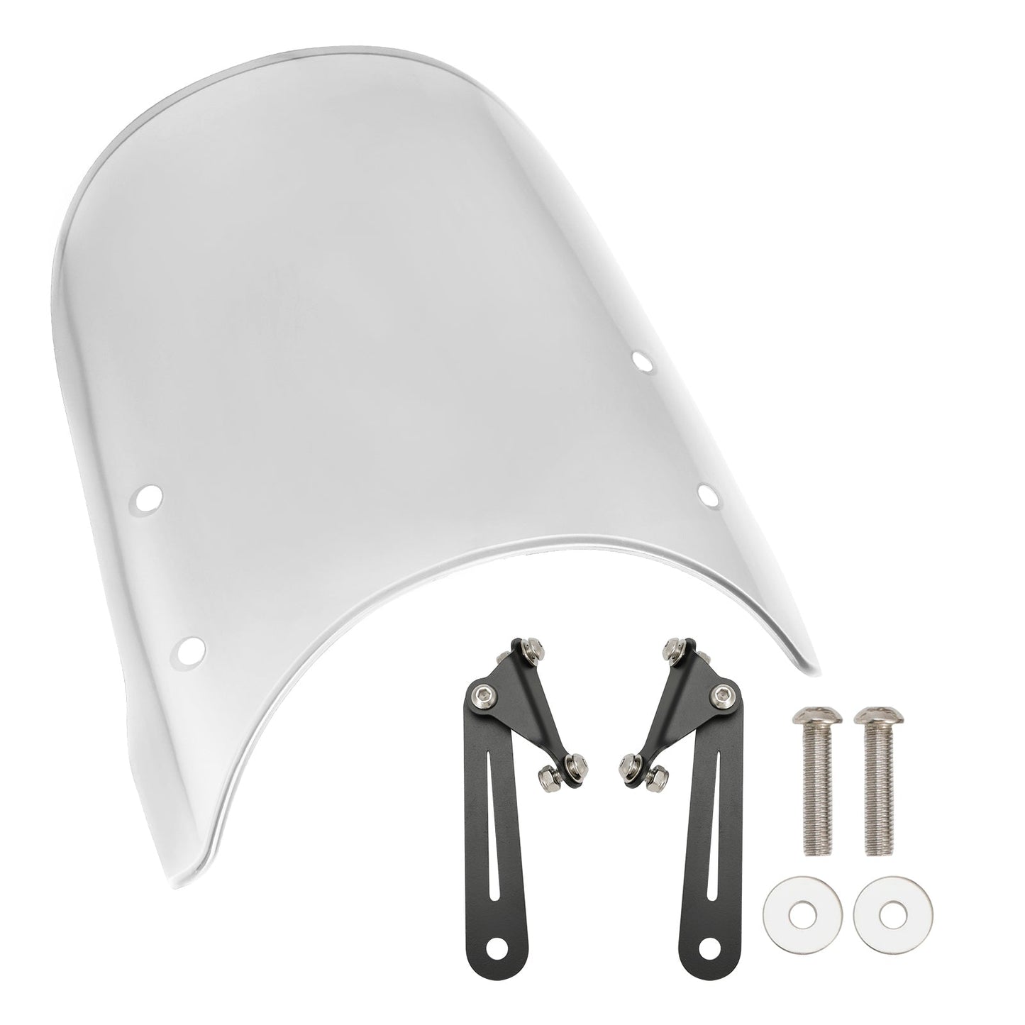 Pare-brise transparent pour Moto Guzzi V7 Classic 16-23 et V9 Bobber 18-23