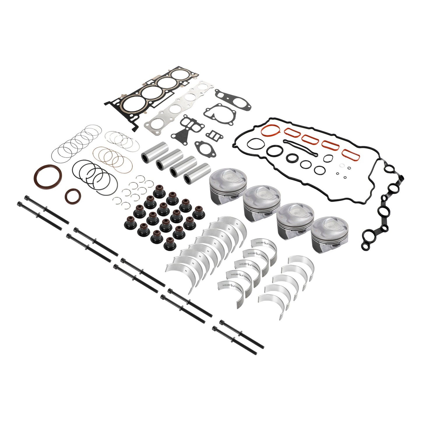 2014-19 Kia Sportage 4-Door 2.4L G4KJ Engine Rebuild Pistons Gasket Overhaul Kit 2102025120 2102025150