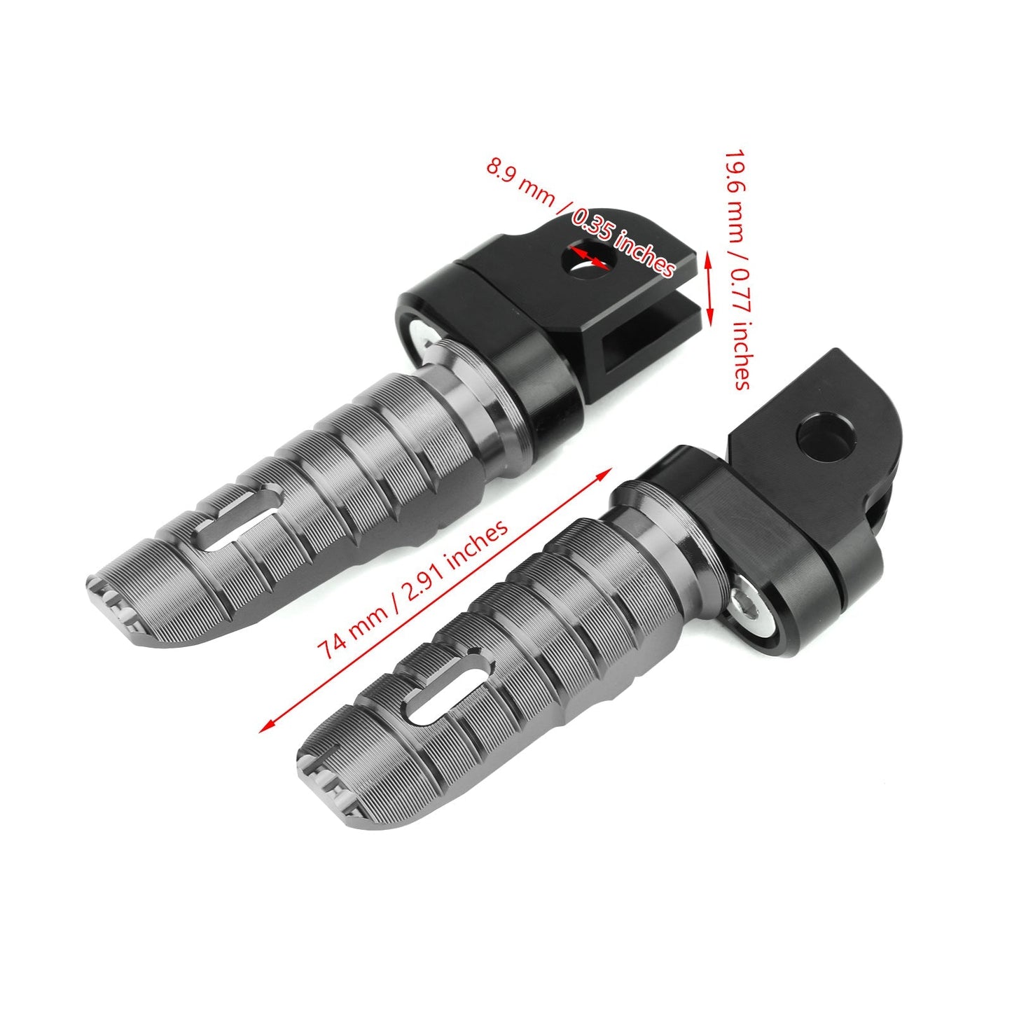 Repose-pieds avant en titane pour YAMAHA FZ-07, FZ-09, FJ-09, FZ-10, XSR 700, 900, FZ8