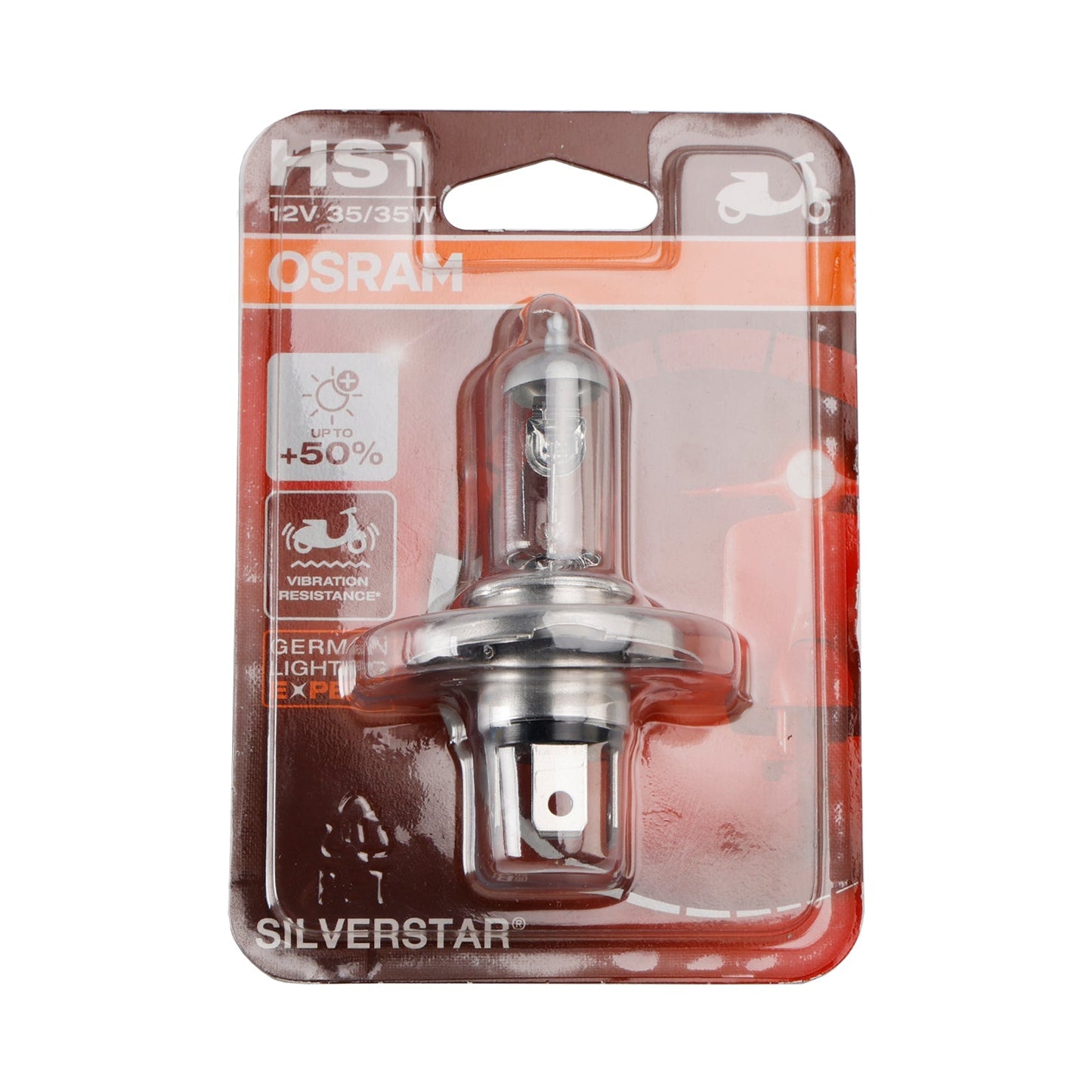 OSRAM Lampe Moto Silverstar HS1 PX43T 12V 35/35W 64185SVS