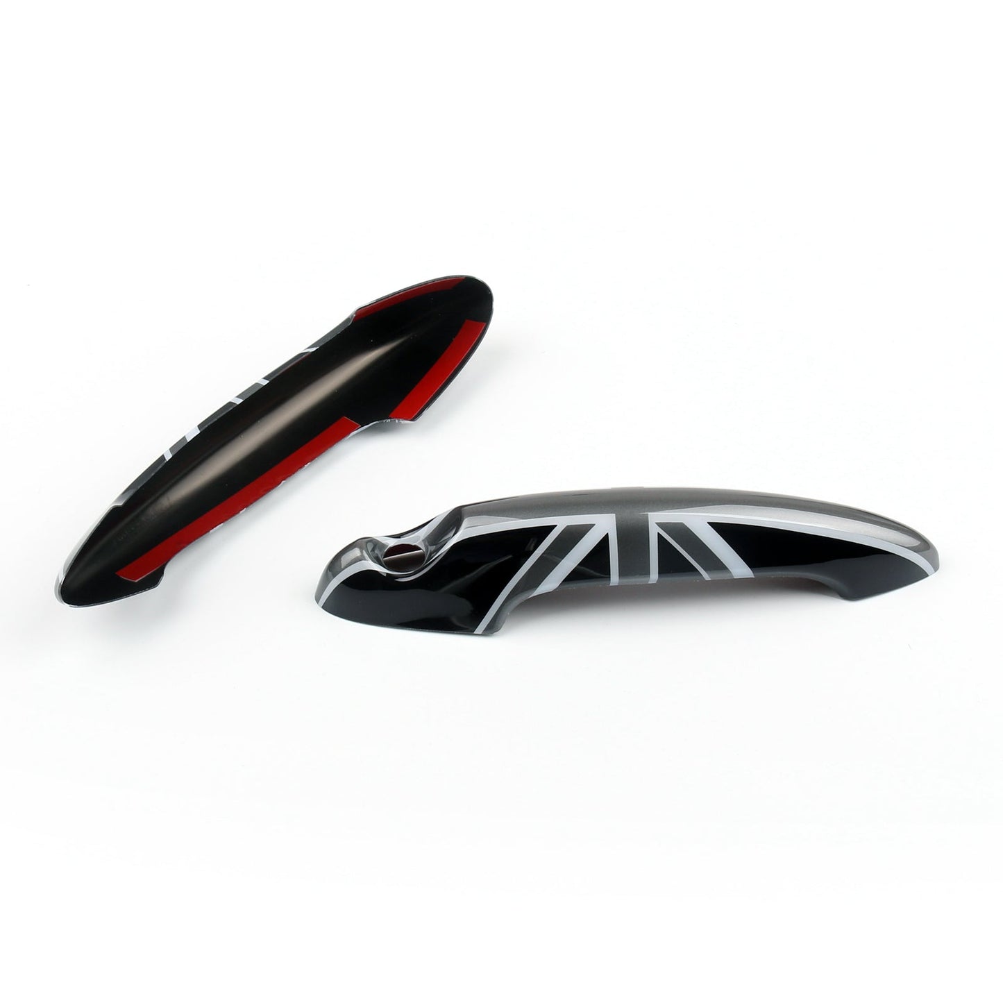 Couvre-poignée de porte noir avec motif Union Jack britannique pour Mini Cooper R50, R52, R53, R55 et R56