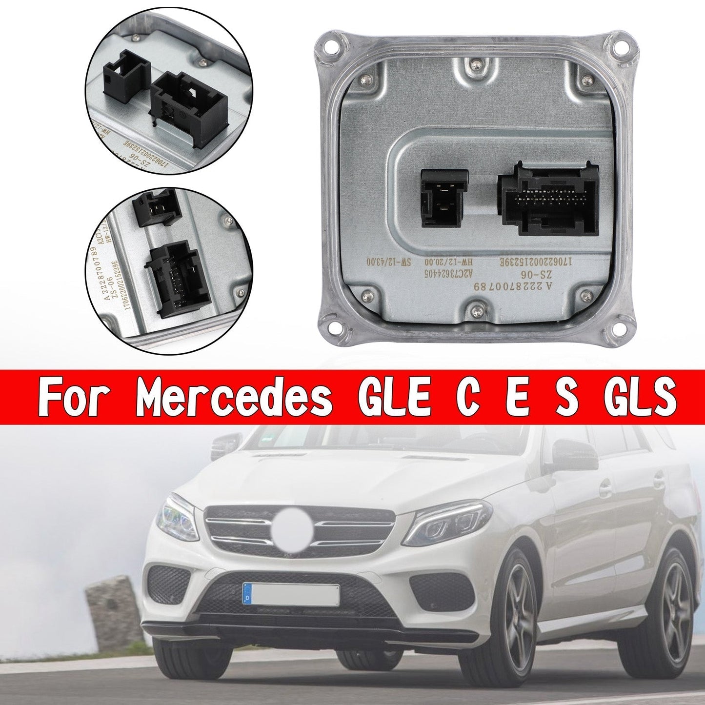 Module de commande de phares à DEL AMG 2017 GLS350/GS450/GLS550/GLS63, ballast d'ordinateur A2228700789