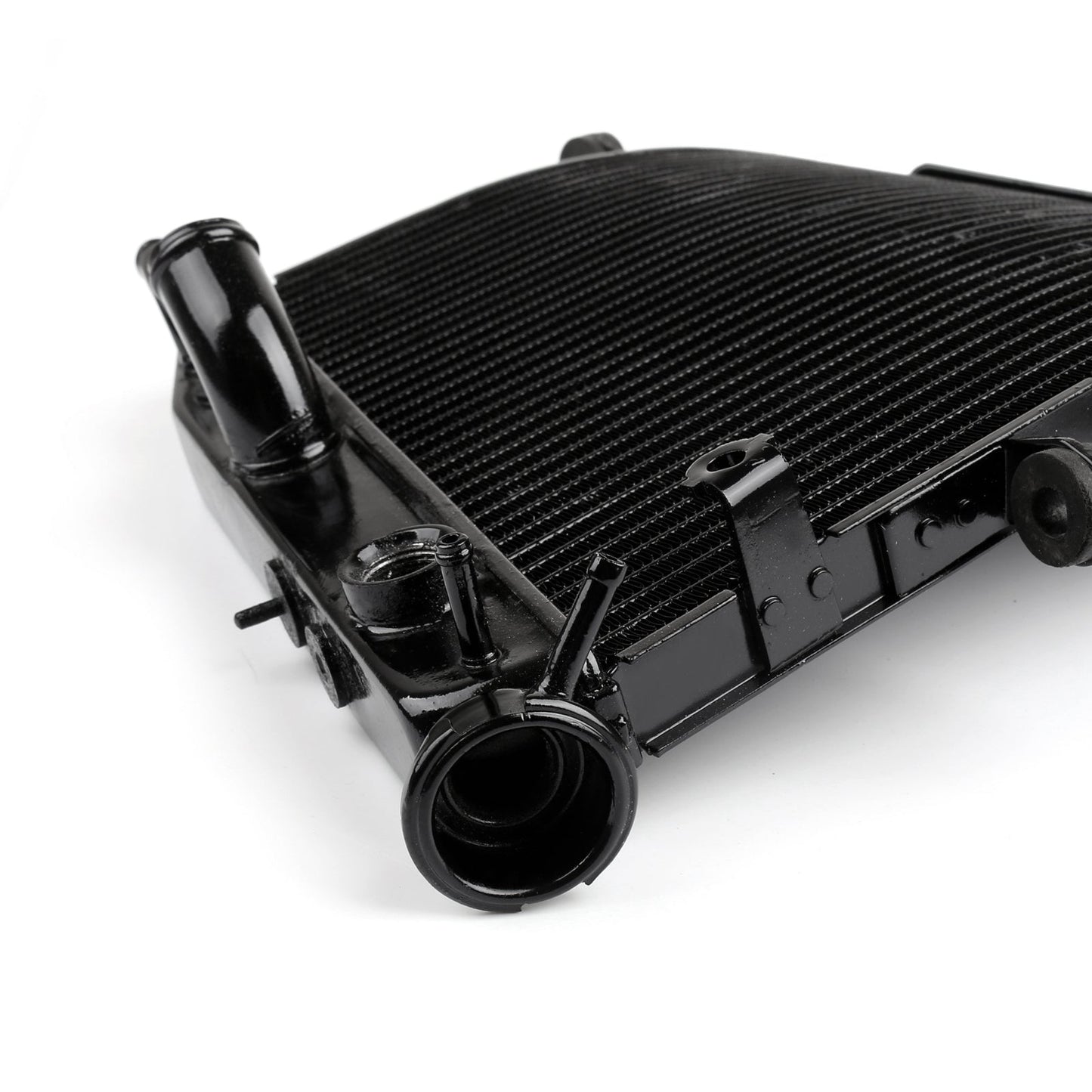 Radiador de aluminio para motor Suzuki GSXR 600 750 2004-2005 K4, color negro