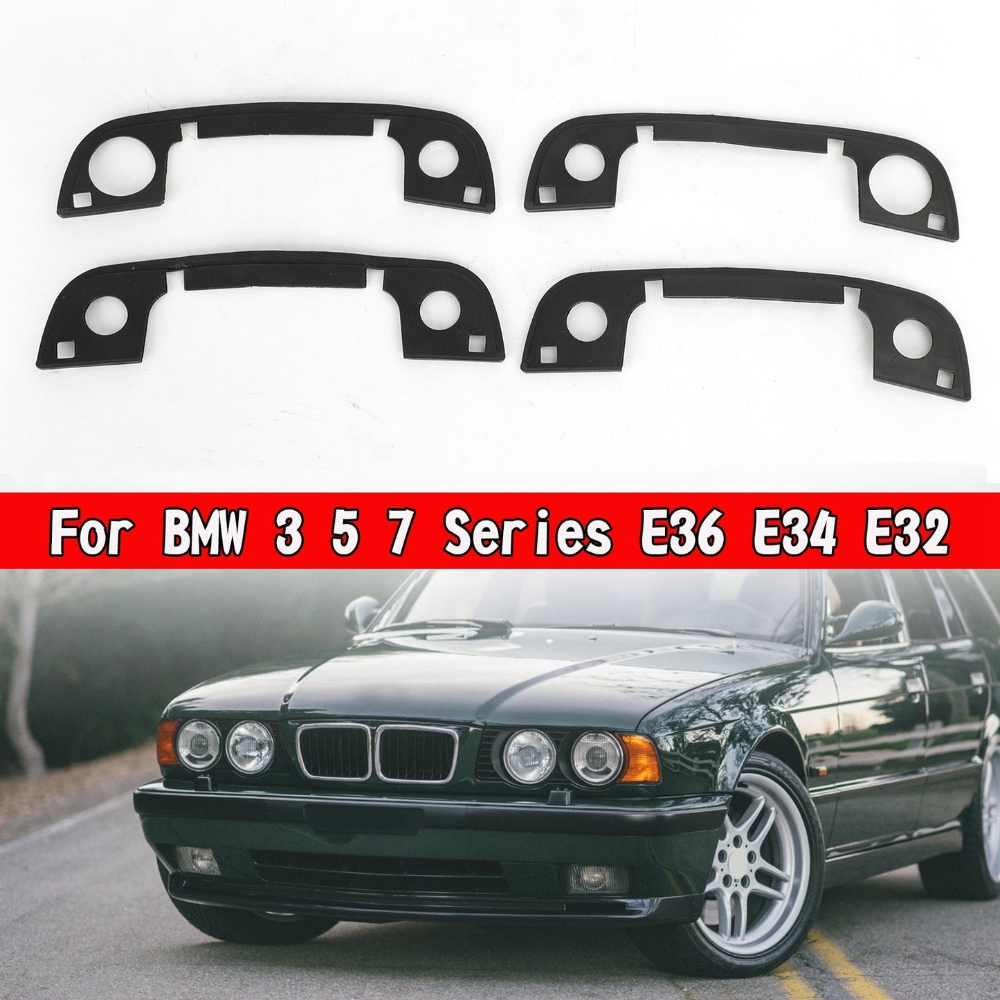 Joints en caoutchouc pour poignée de porte BMW Série 3 E36 1992-1999 4x 51 218 122 442