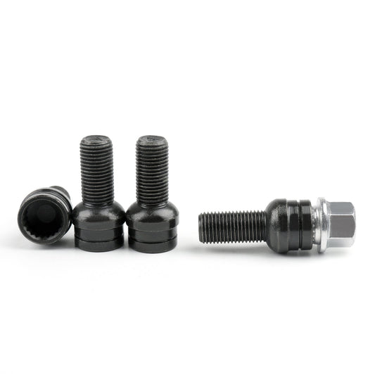 VW Bora 8D0601139F 006 Steel Wheel Bolt & Lock Lug Nut Set With Key
