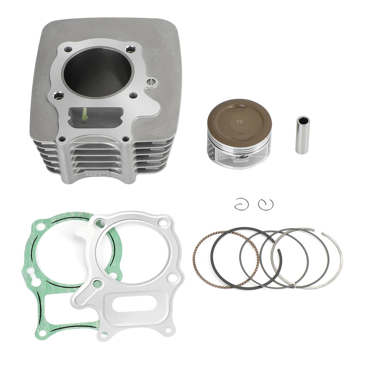 2002-2022 Honda Recon 250 TRX250TE/TM 253cc Cylinder Piston Top End Gaskets Kit