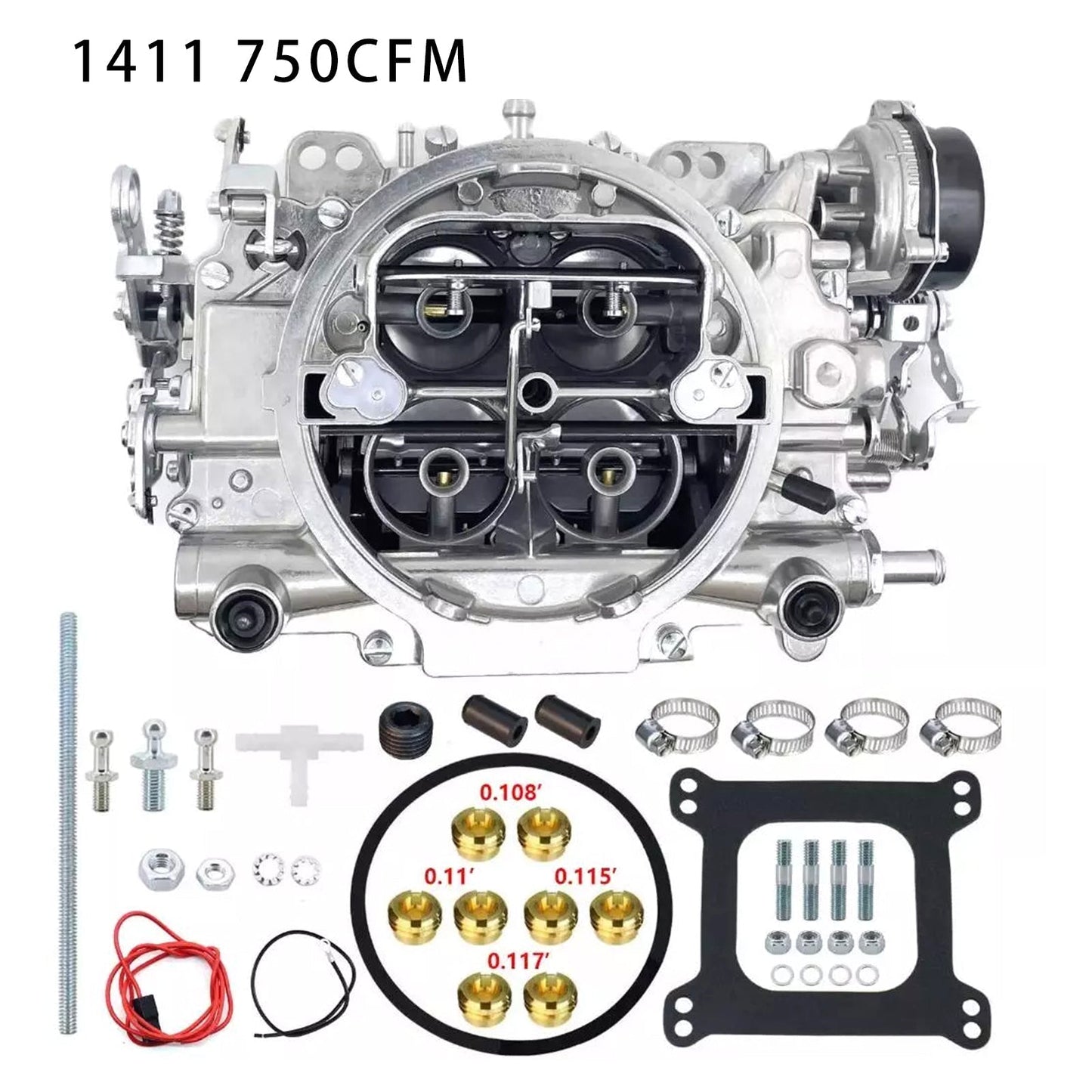 4 Barrel Carburetor For Edelbrock 1411 Performer 750 CFM Electric Choke