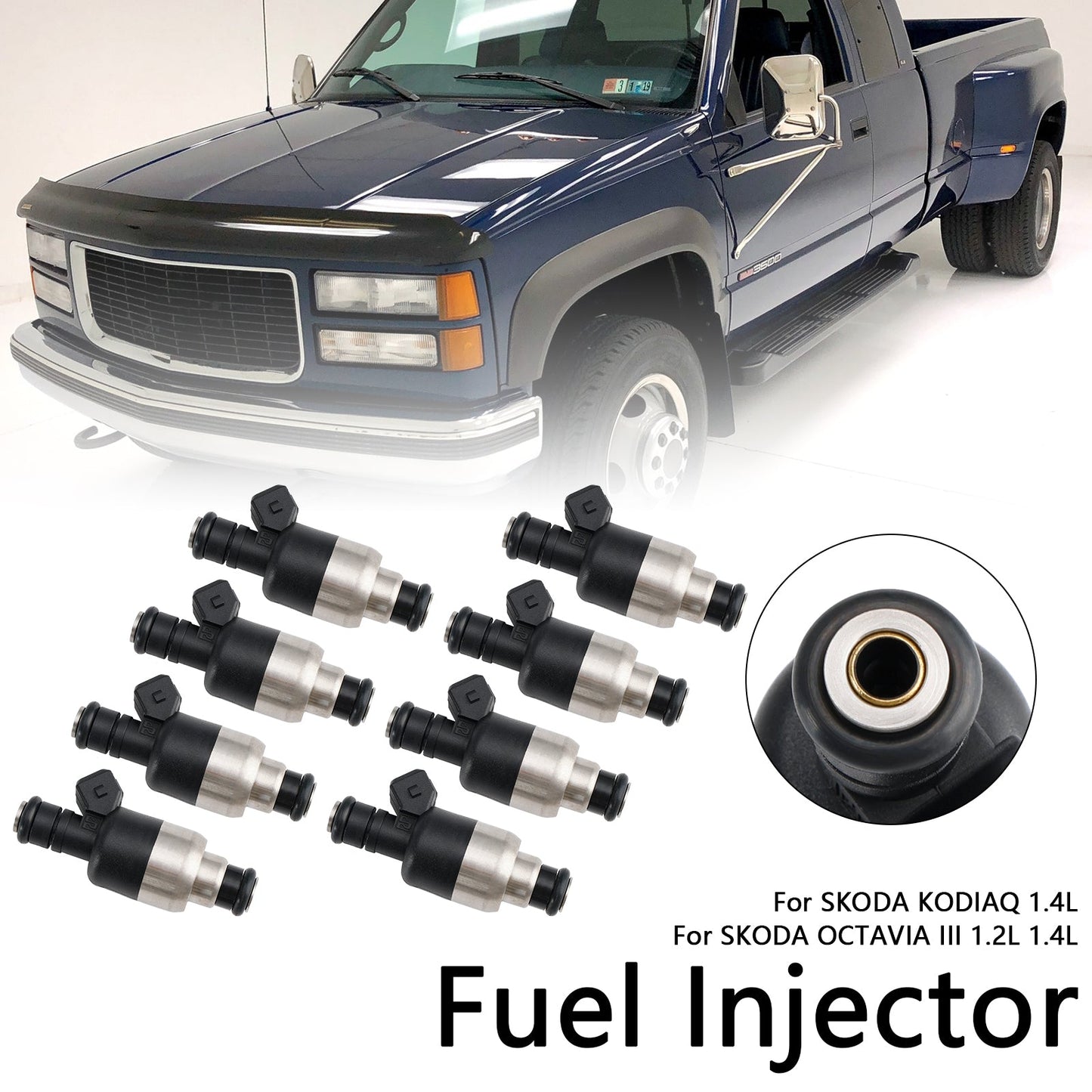 1996-2000 GMC C2500 C3500 Savana 3500 8Pcs Fuel Injector 17109596 83211150