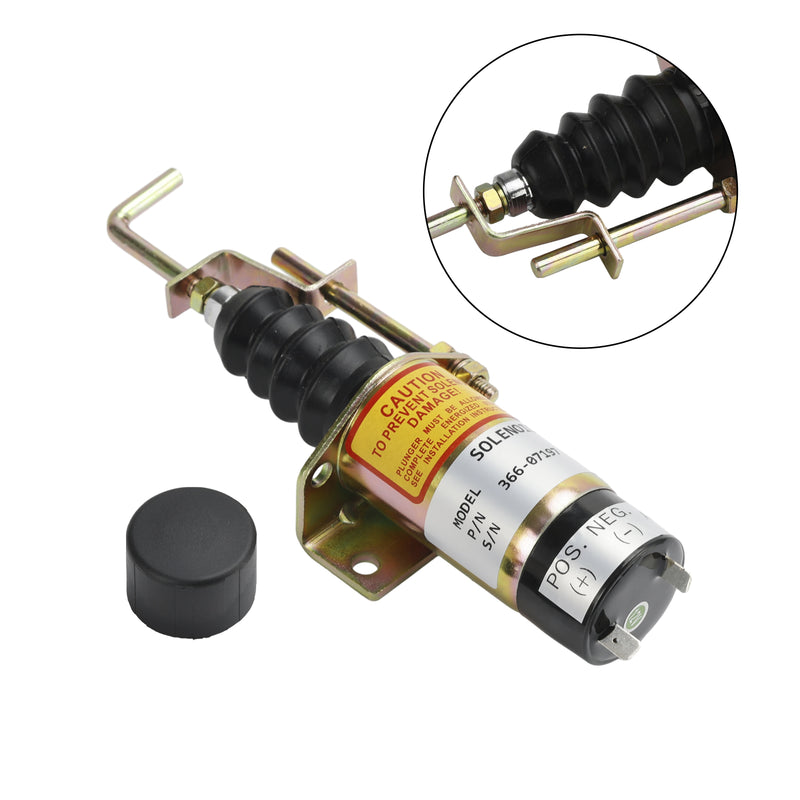Solenoide de corte de combustible de 12 V para Lister Petter SA-3405T 366-07197 1502-12C7U2B2S1