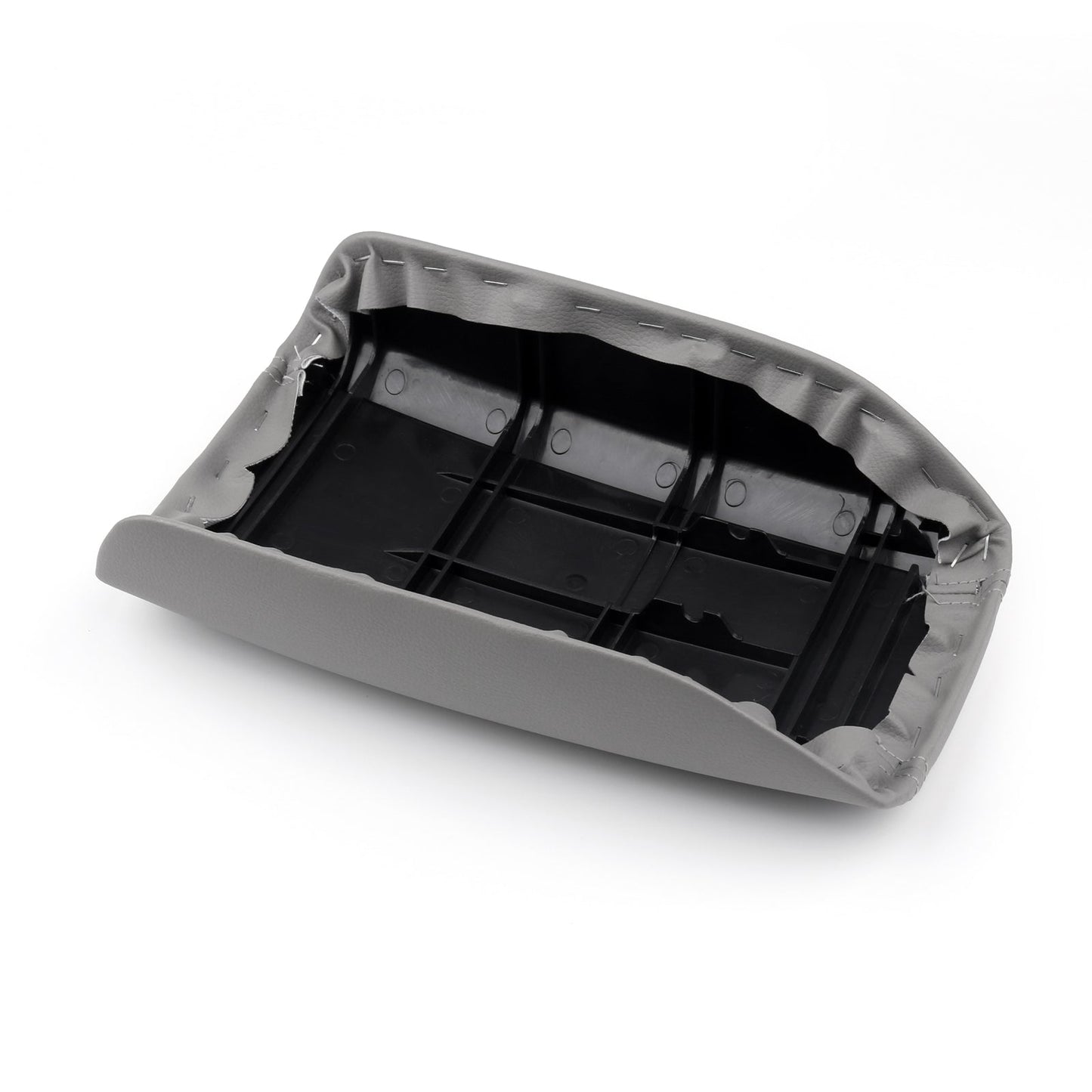 Housse d'accoudoir en cuir synthétique pour console centrale Volvo S80 1999-2006, gris