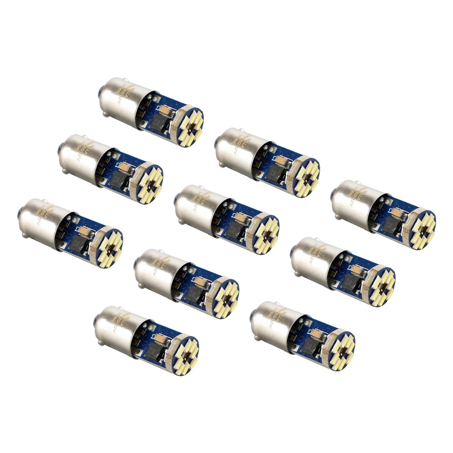 Lot de 10 ampoules LED rétrofit HELLA 3893W T4W 12V 1,5W BA9S 6000K