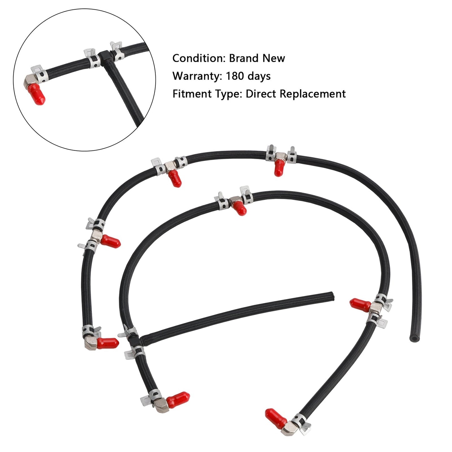2004-2010 Duramax Diesel Truck Engines 6.6L Fuel Injector Return Line Kit 97328733 8973287331