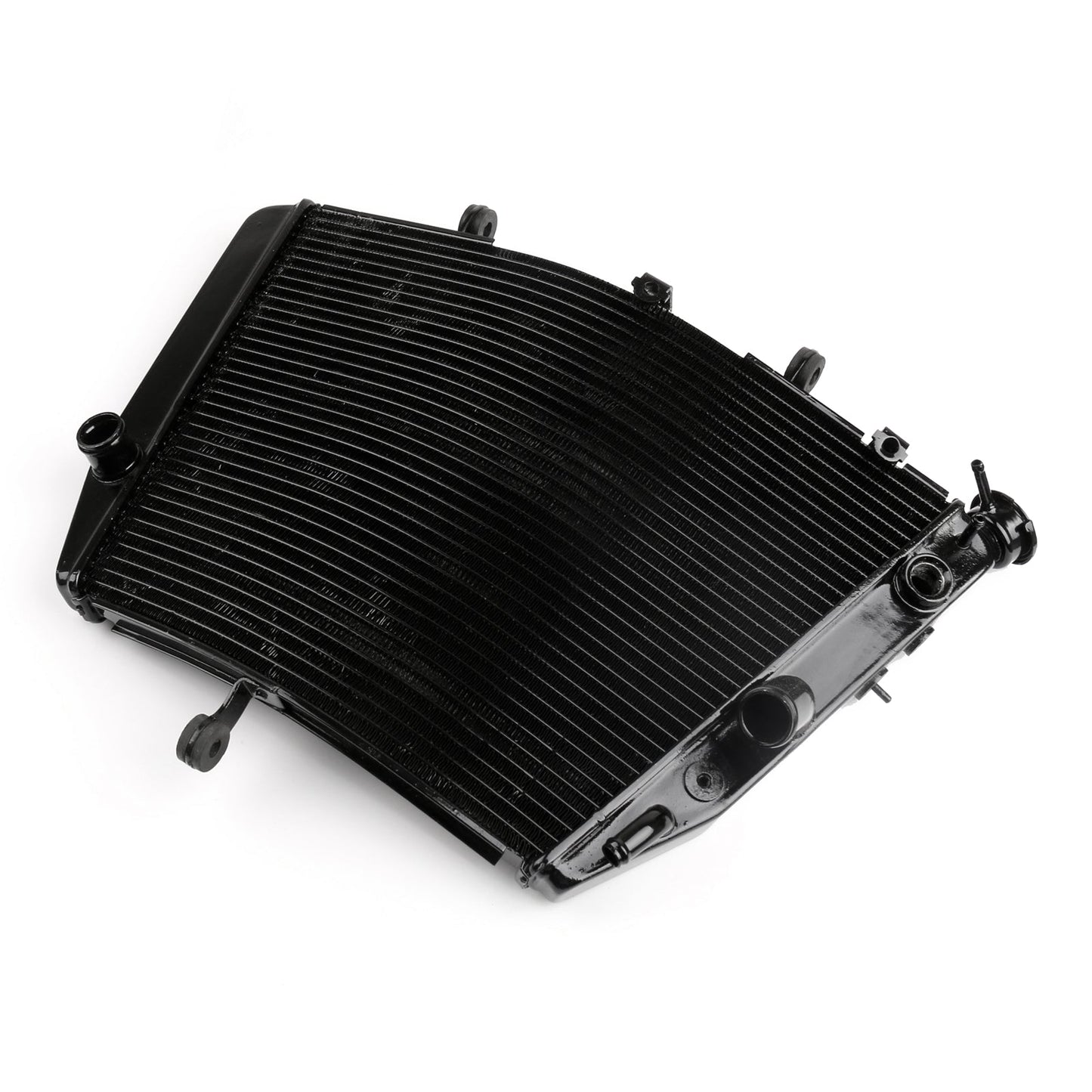 Radiador de aluminio para motor Suzuki GSXR 600 750 2004-2005 K4, color negro