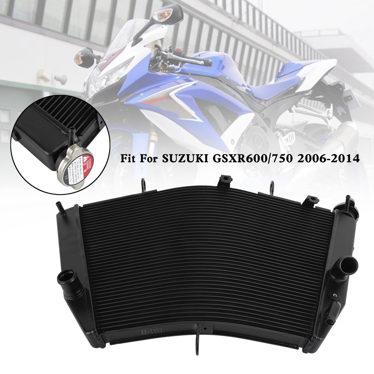 Refroidisseur de radiateur pour Suzuki GSXR 600 750 GSX-R600 GSX-R750 2006-2014