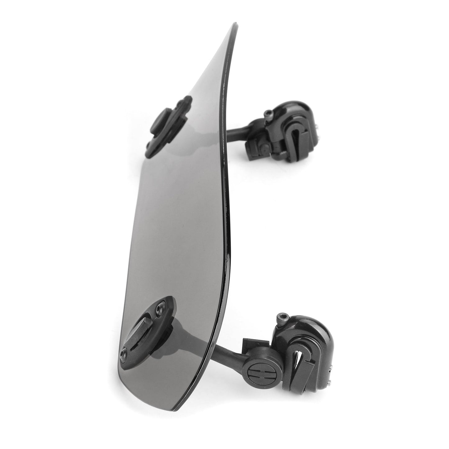 Extension de pare-brise réglable à clipser pour moto, déflecteur de vent gris