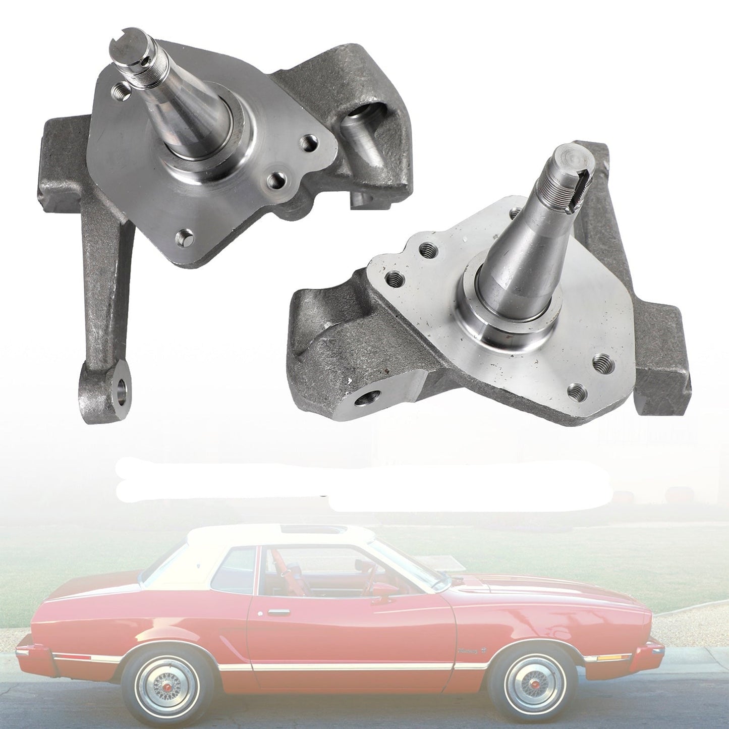 1974-1978 For Ford Mustang II Left/Right Hot Rod 2 Inch Drop Spindles