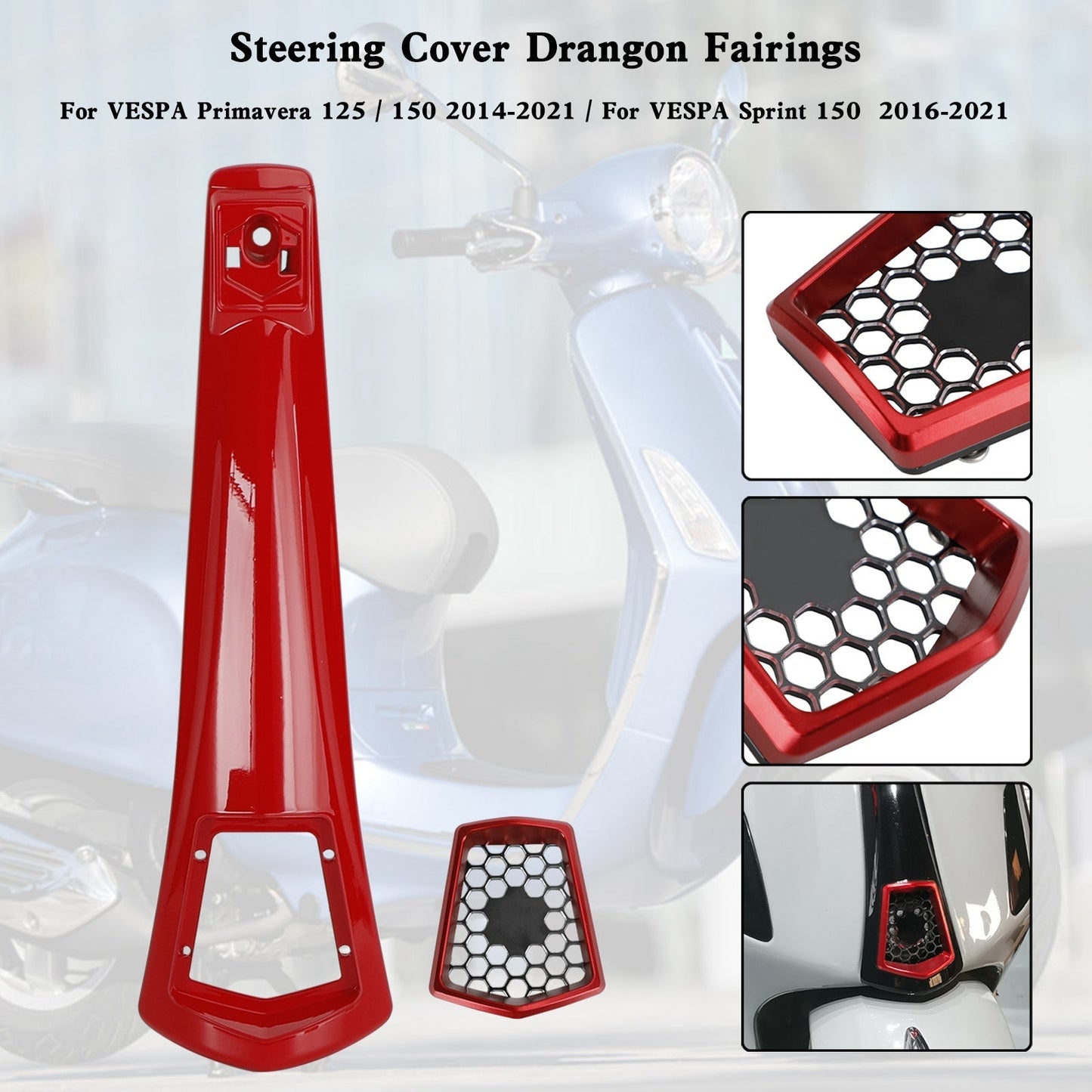 Carénage de couvercle de klaxon de direction pour VESPA Sprint Primavera 125/150 2014-2021