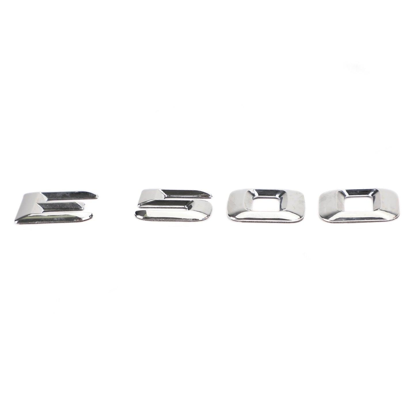Emblème chromé pour coffre arrière Mercedes E500, plaque signalétique, lettres et chiffres