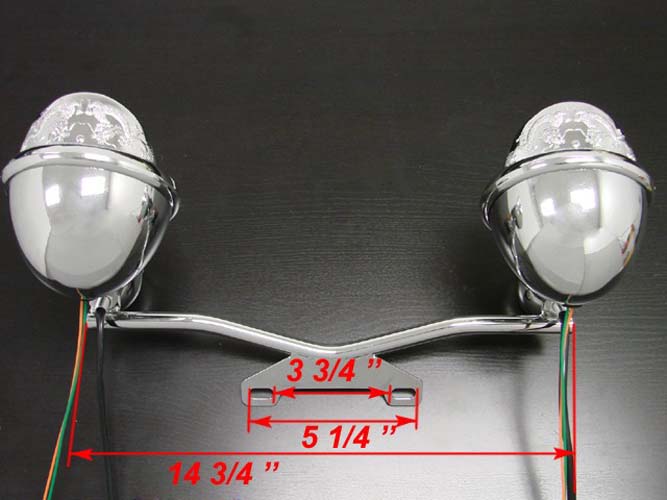 Barra de luces de cruce para Honda, Yamaha, Suzuki y Kawasaki